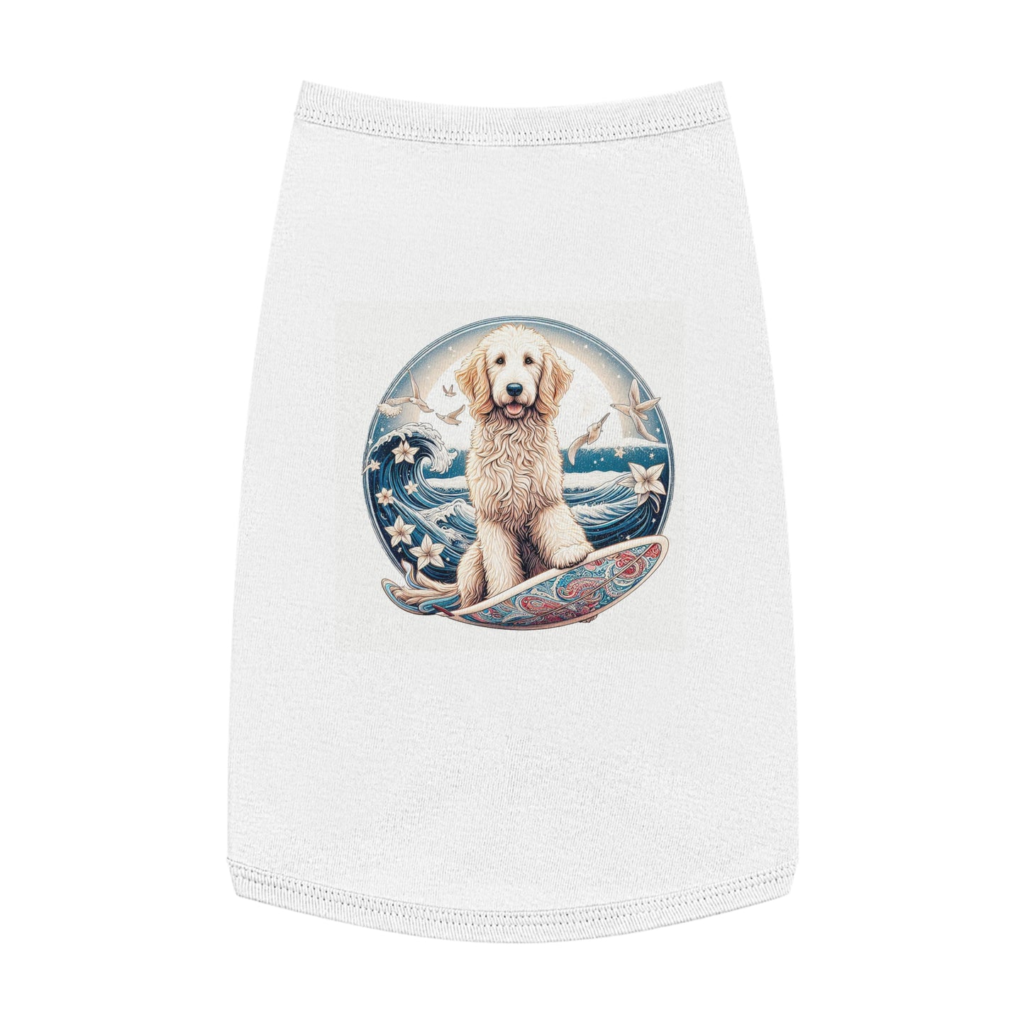 Pet Tank Golden Doodle Pets Printify L White