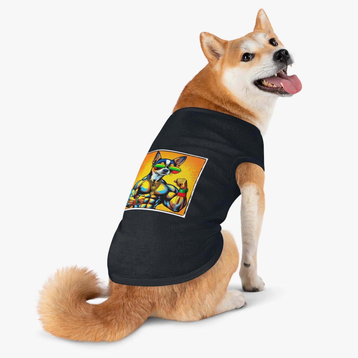 Pet Tank Top Chihuahua muscles t shirt