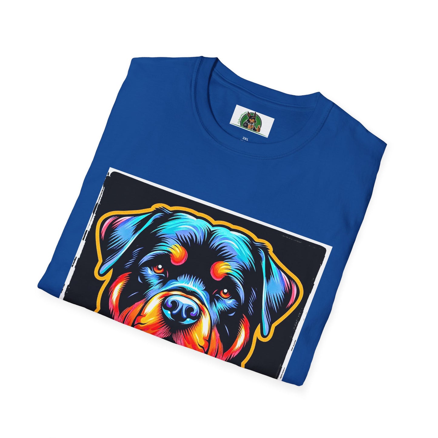 Rottweiler colorful puppy shirt T-Shirt Printify