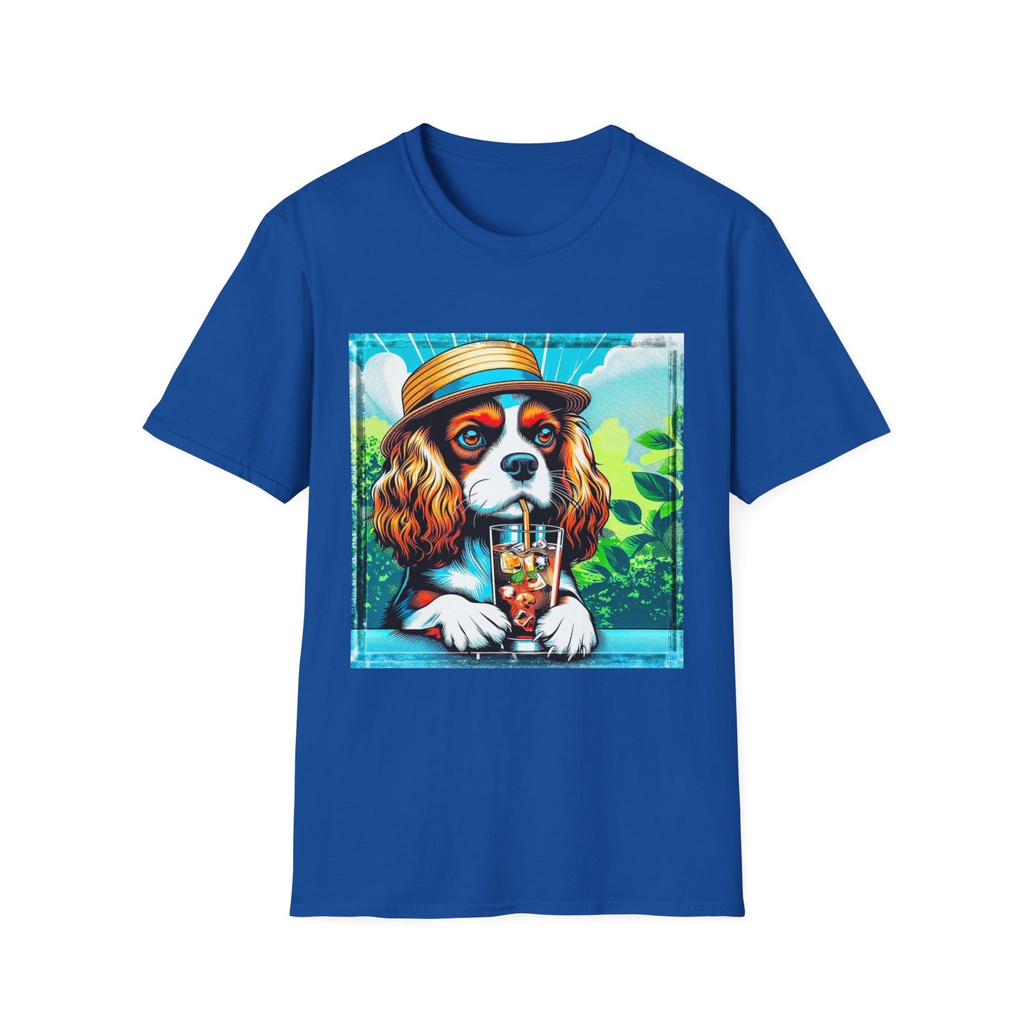 Cavalier King Charles Spaniel Summer Dog TShirt T-Shirt Printify XS Royal