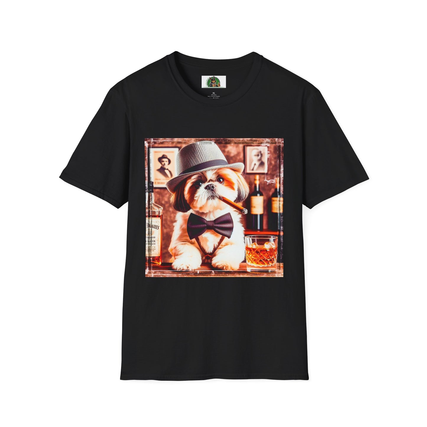 Shih Tzu cigars shirt T-Shirt Printify XS Black