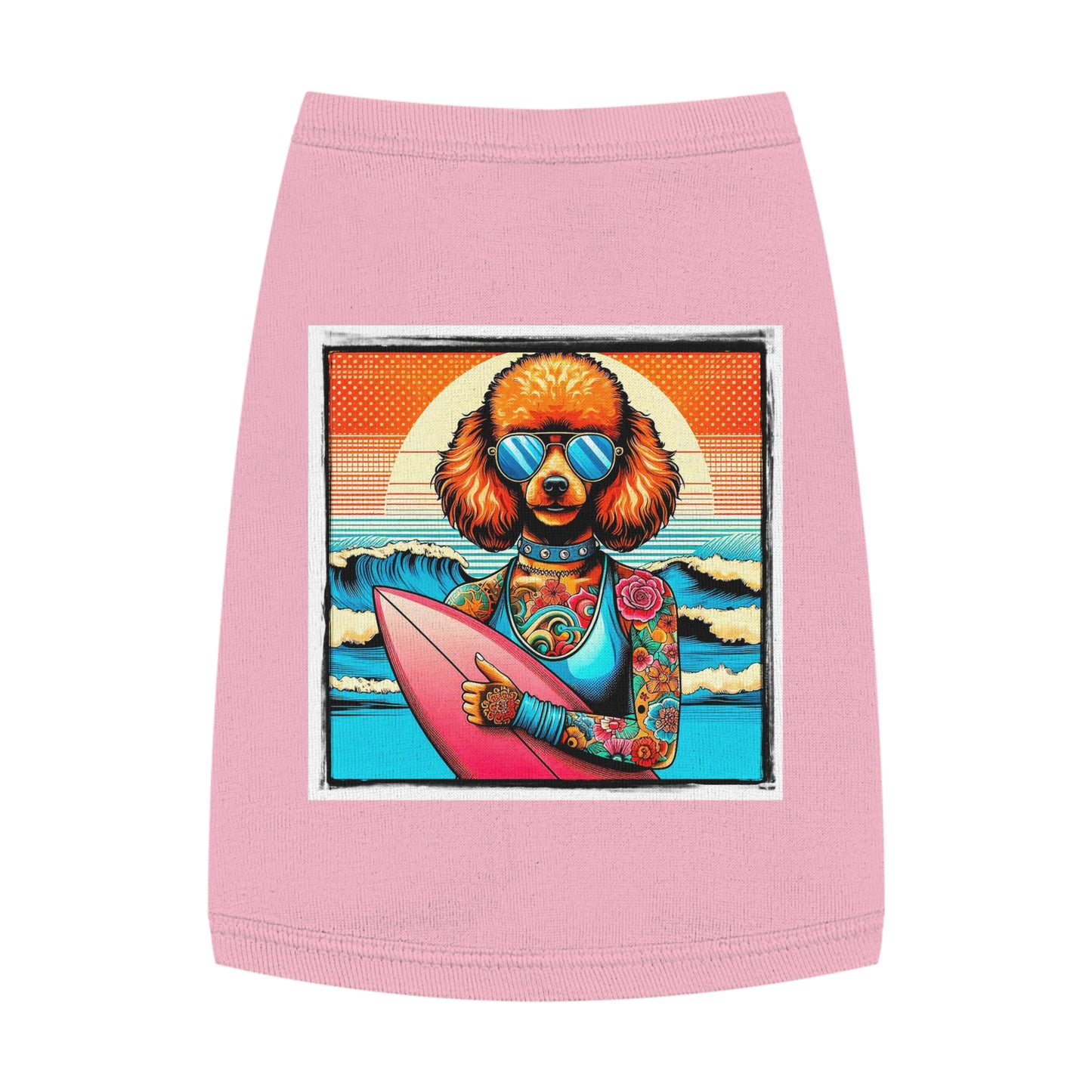 Pet Tank Top Poodle Pets Printify M Pink