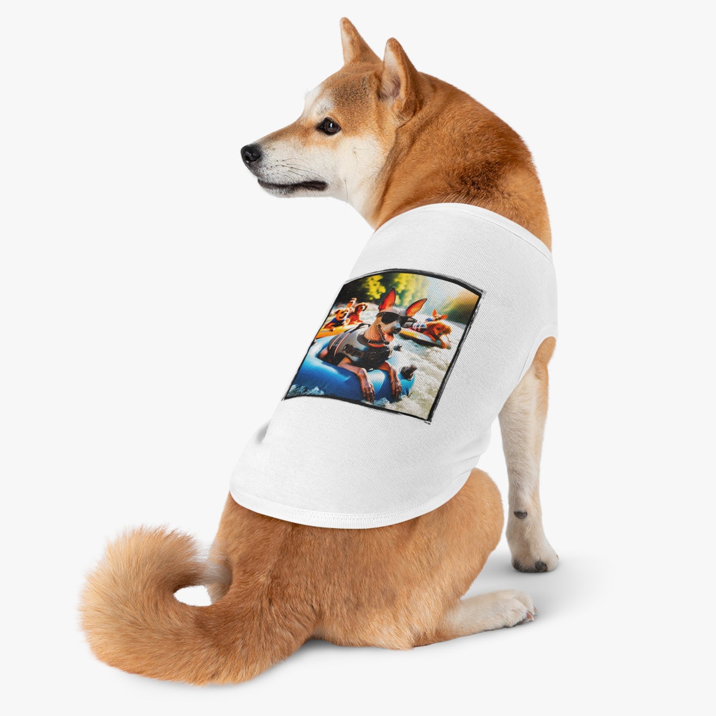 Mexican Hairless lake rafting shirt