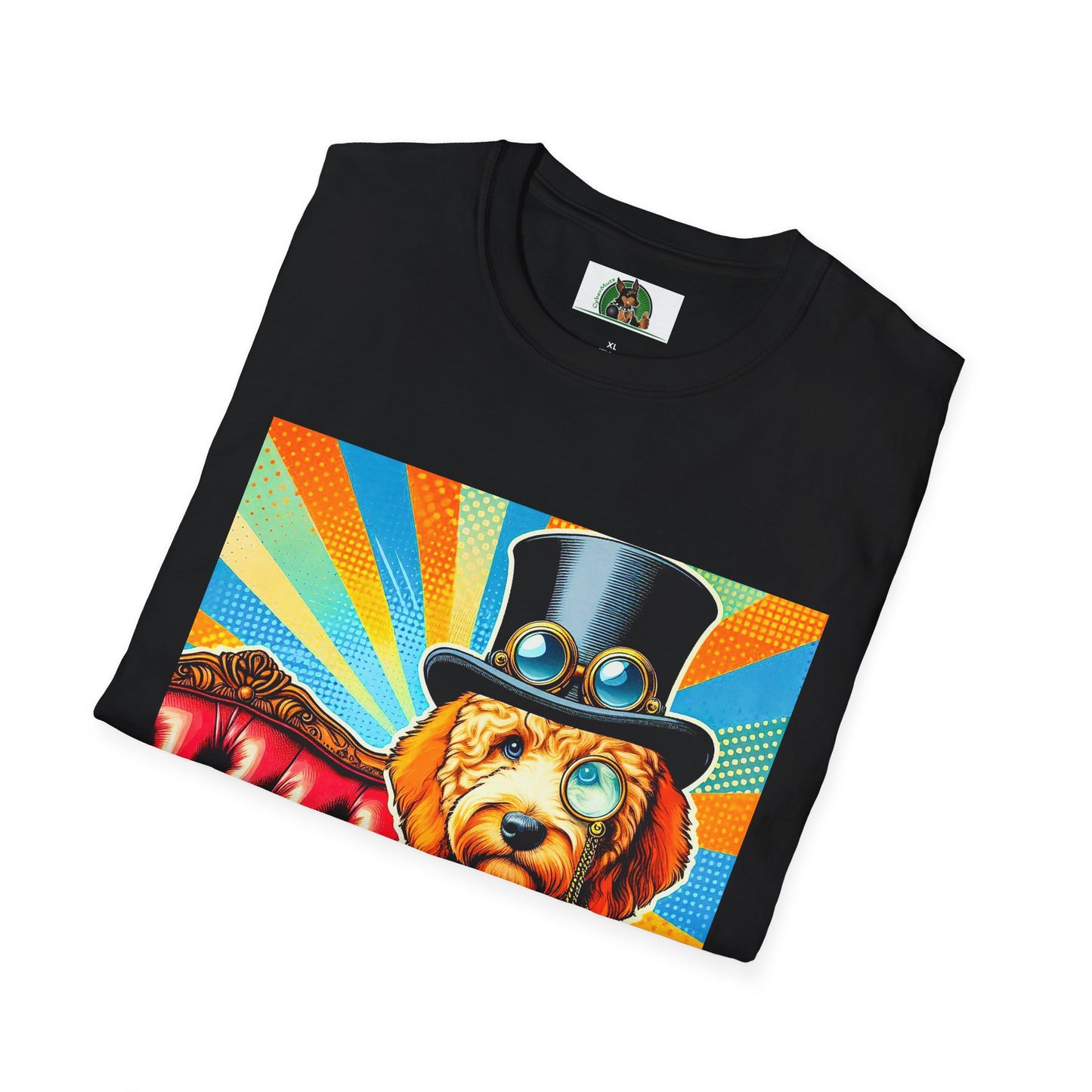 Golden Doodle steam punk cutie r shirt T-Shirt Printify