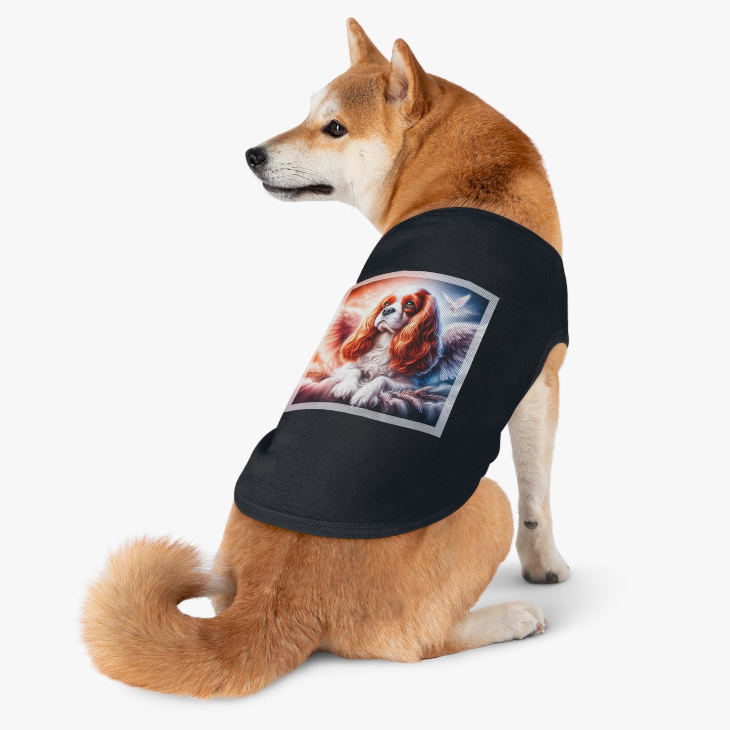 Pet Tank Top Cavalier King Charles Spaniel Angel Pets Printify