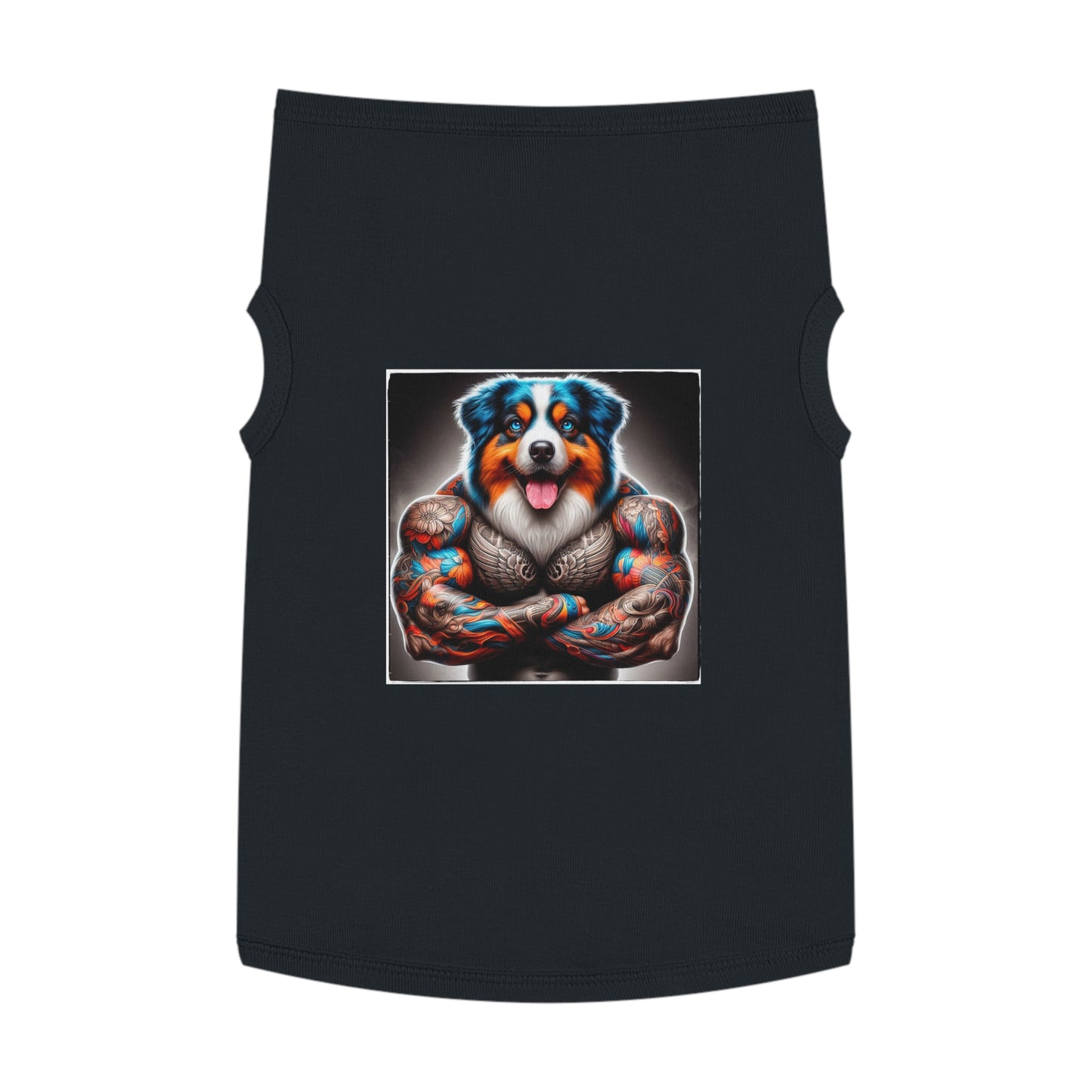 Pet Tank Top Australian Shepherd Pets Printify XL Black