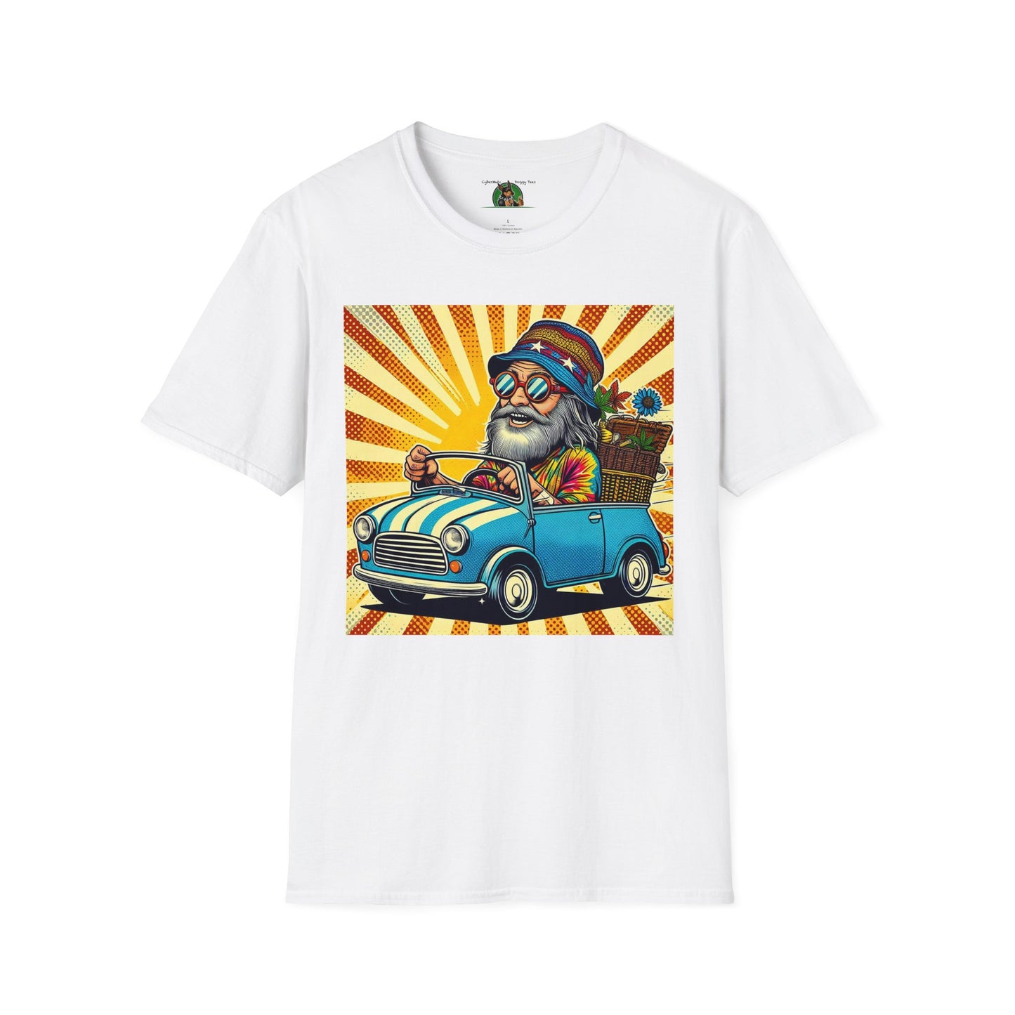 Wacky Retired Dude T-Shirt Printify White S