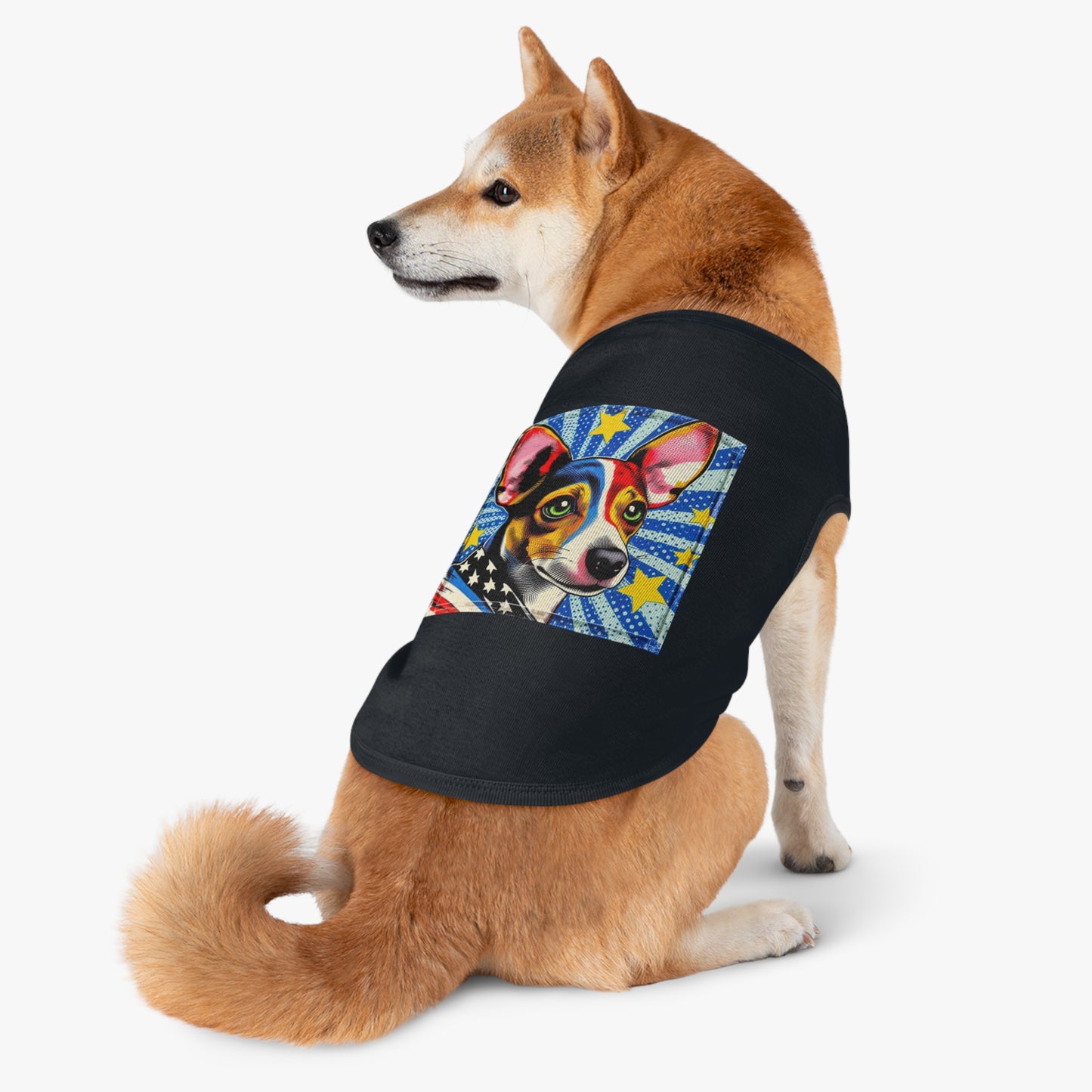 Pet Tank Top Rat Terrier American cutie Pets Printify