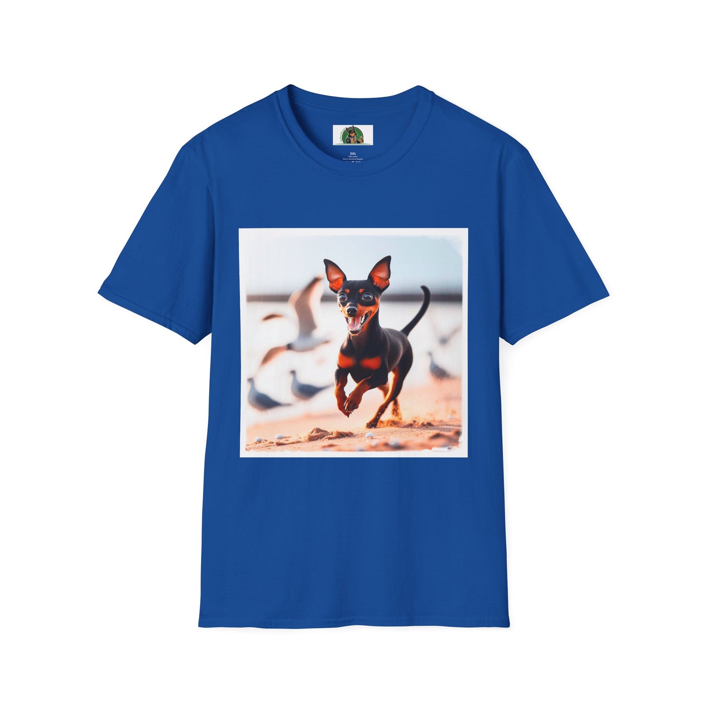 Min Pin T-Shirt beach day fun T-Shirt Printify XS Royal