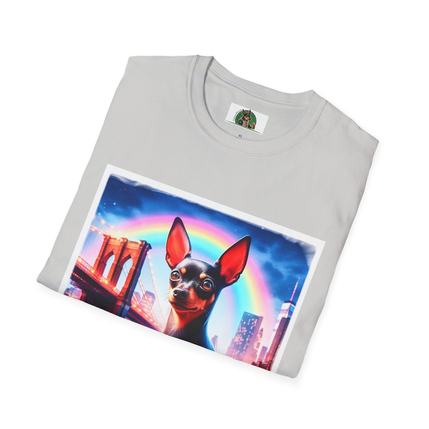 Min Pin T-Shirt rainbow