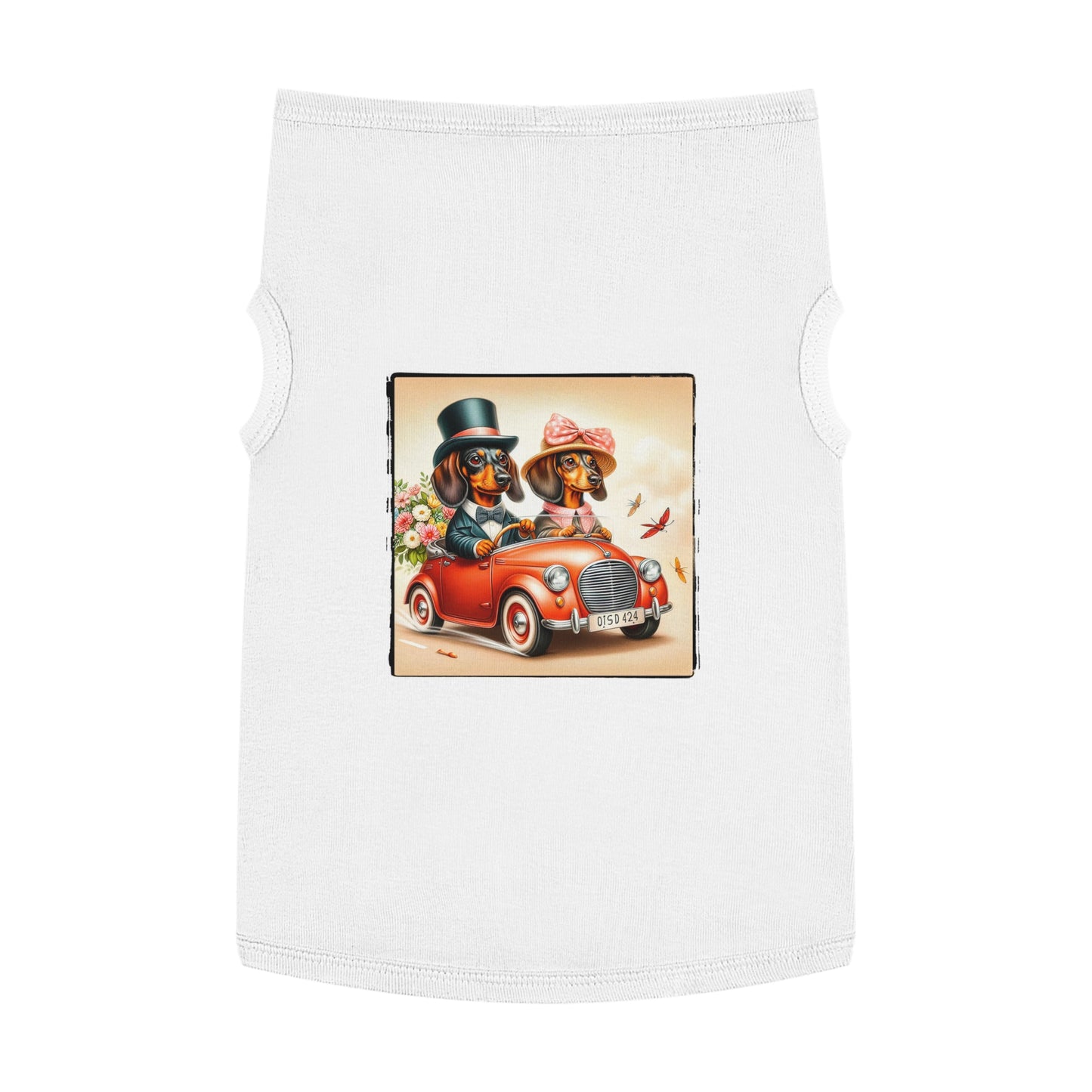 Wacky Pet Tank Top Dachshund Pets Printify XL White