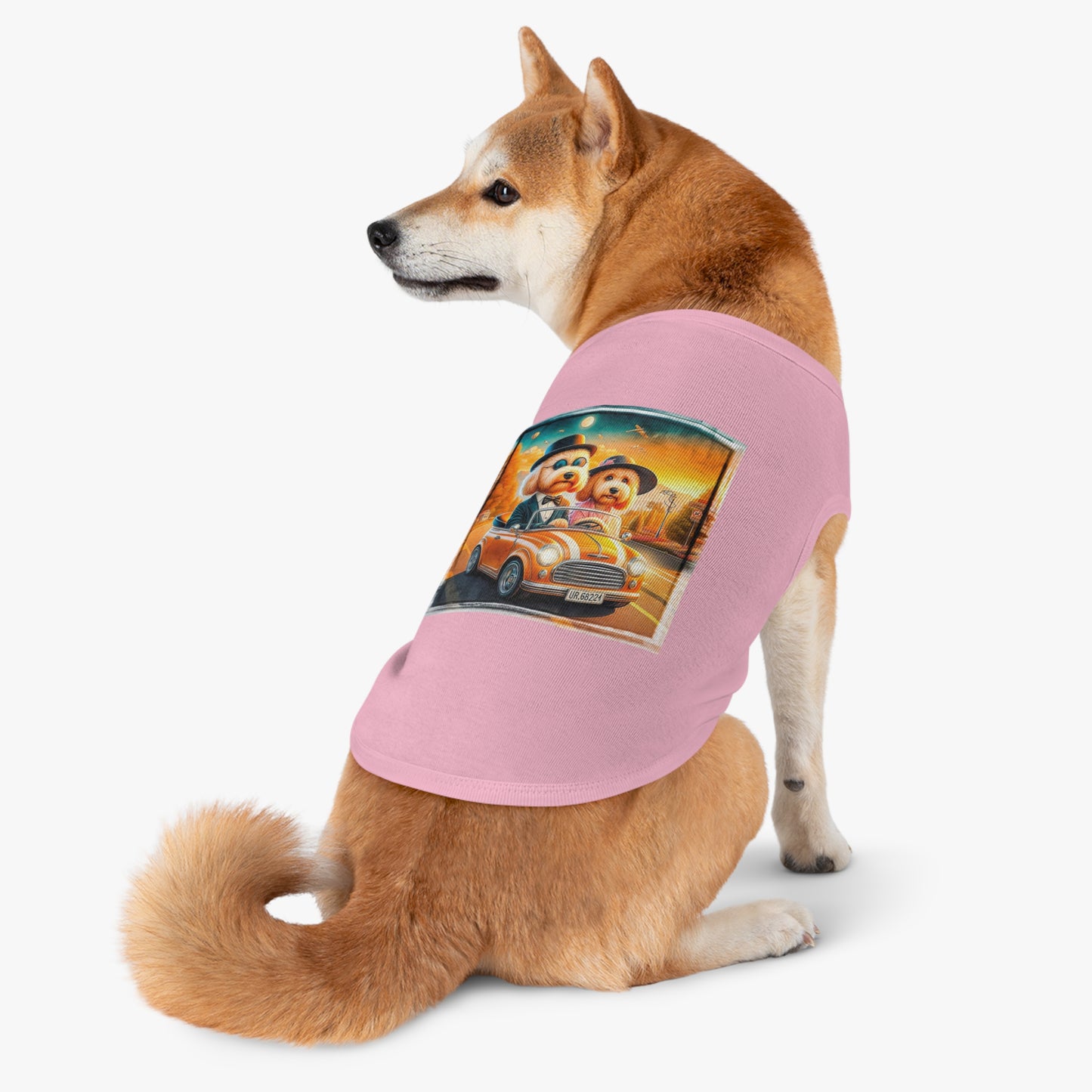 Wacky Pet Tank Golden Doodle fun couple