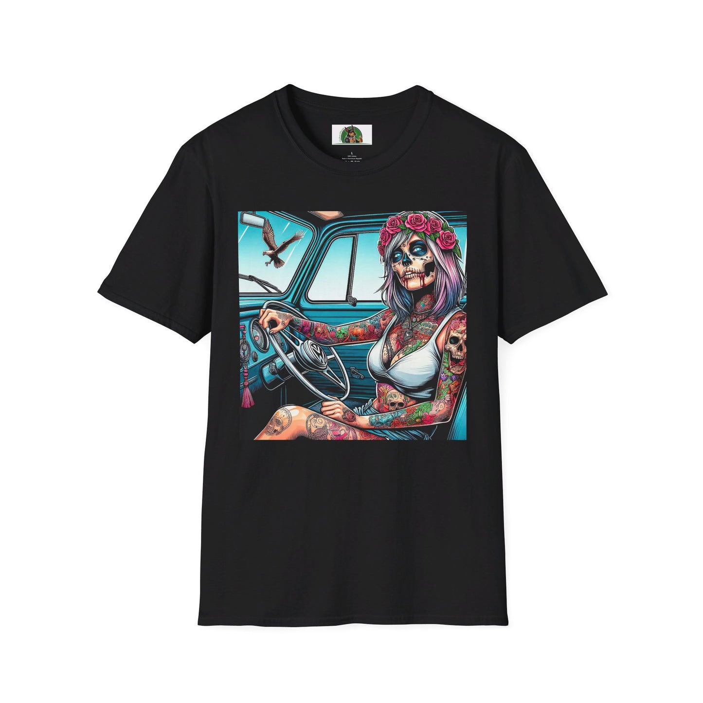 Zombie Girl T-Shirt Printify S Black