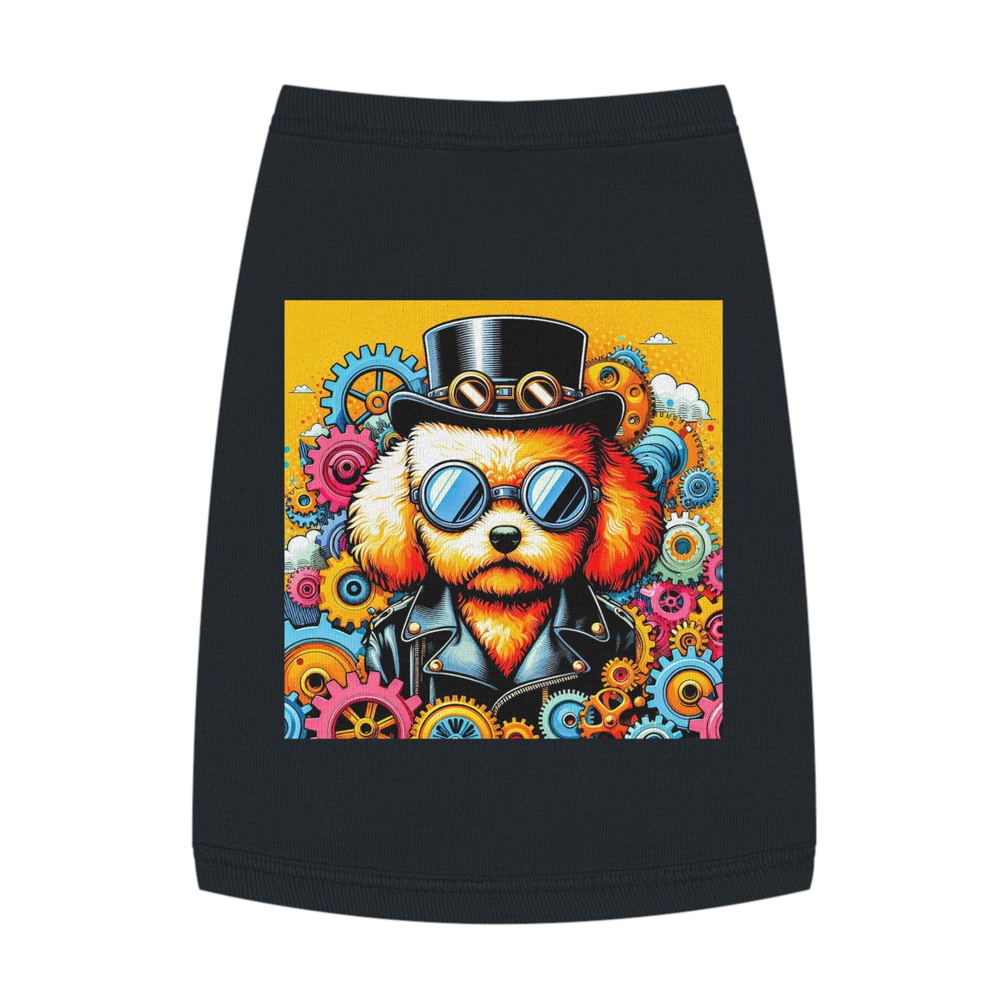 Pet Tank Top Poodle Pets Printify M Black