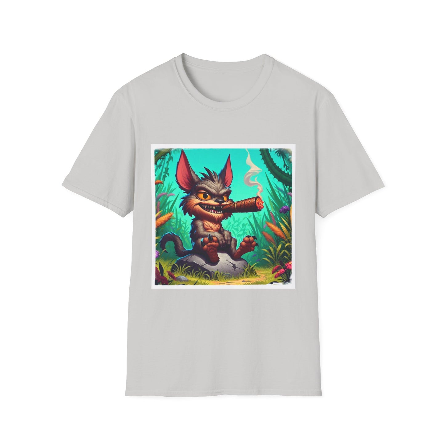 Chupacabra skipping t shirt T-Shirt Printify S Ice Grey