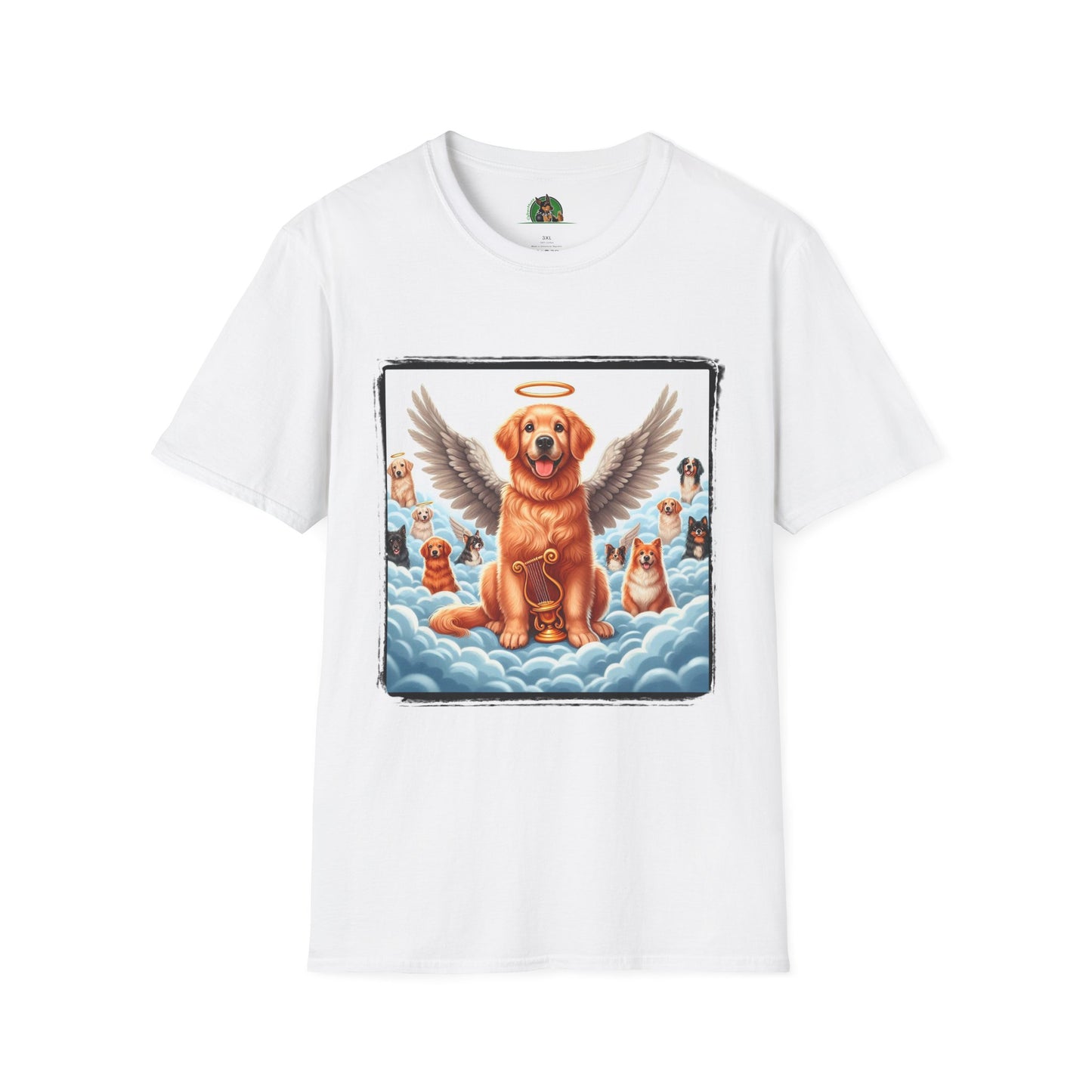 Golden Retriever heavenly frirnds shirt T-Shirt Printify XS White