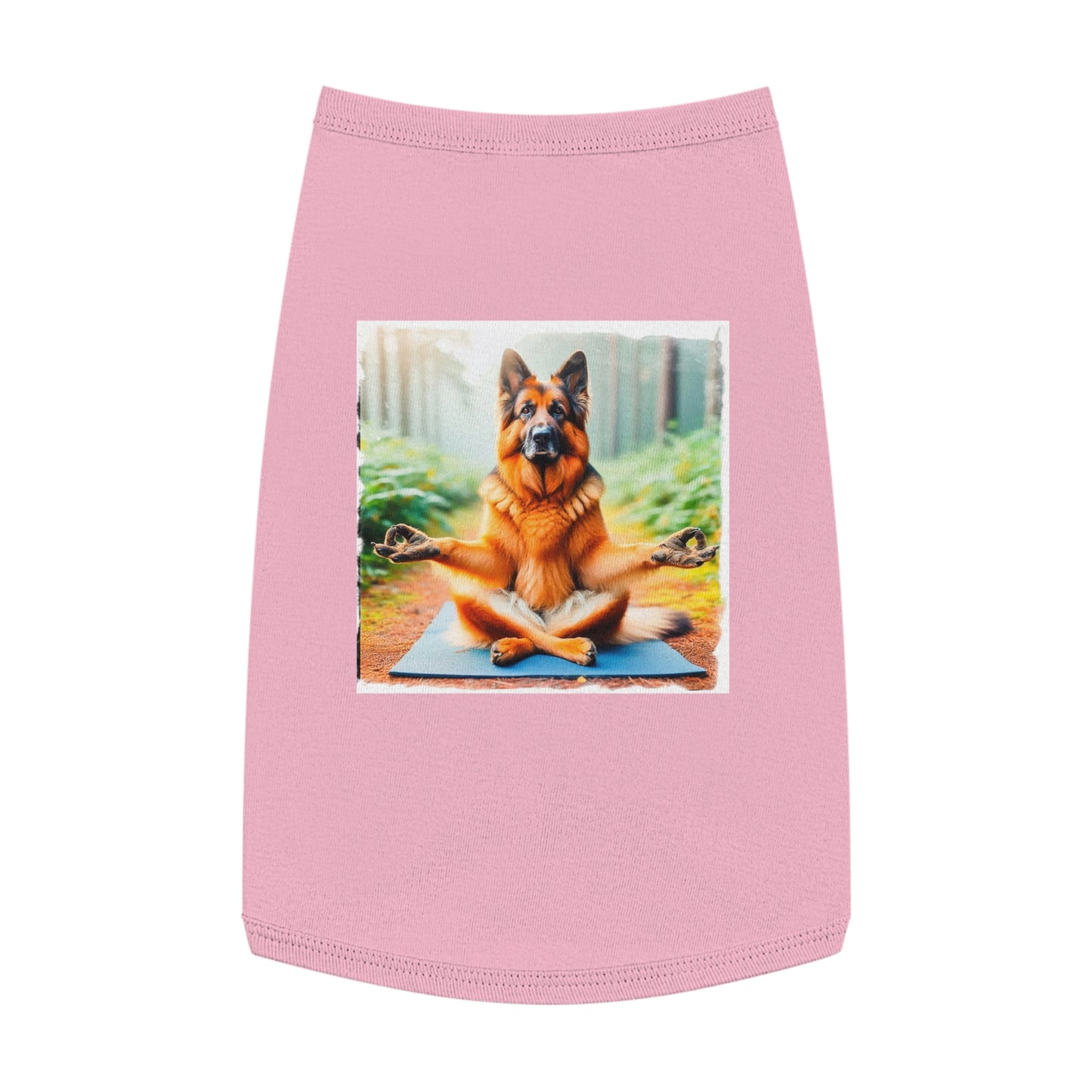 German Shepherd yoga shirt Pets Printify L Pink