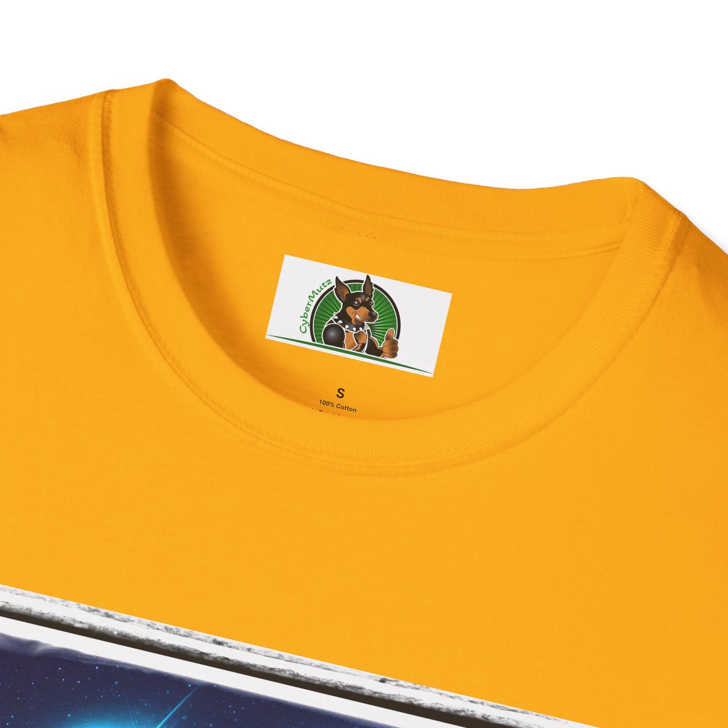Beagle Sitting Under Rainbow Bridge T-Shirt Printify