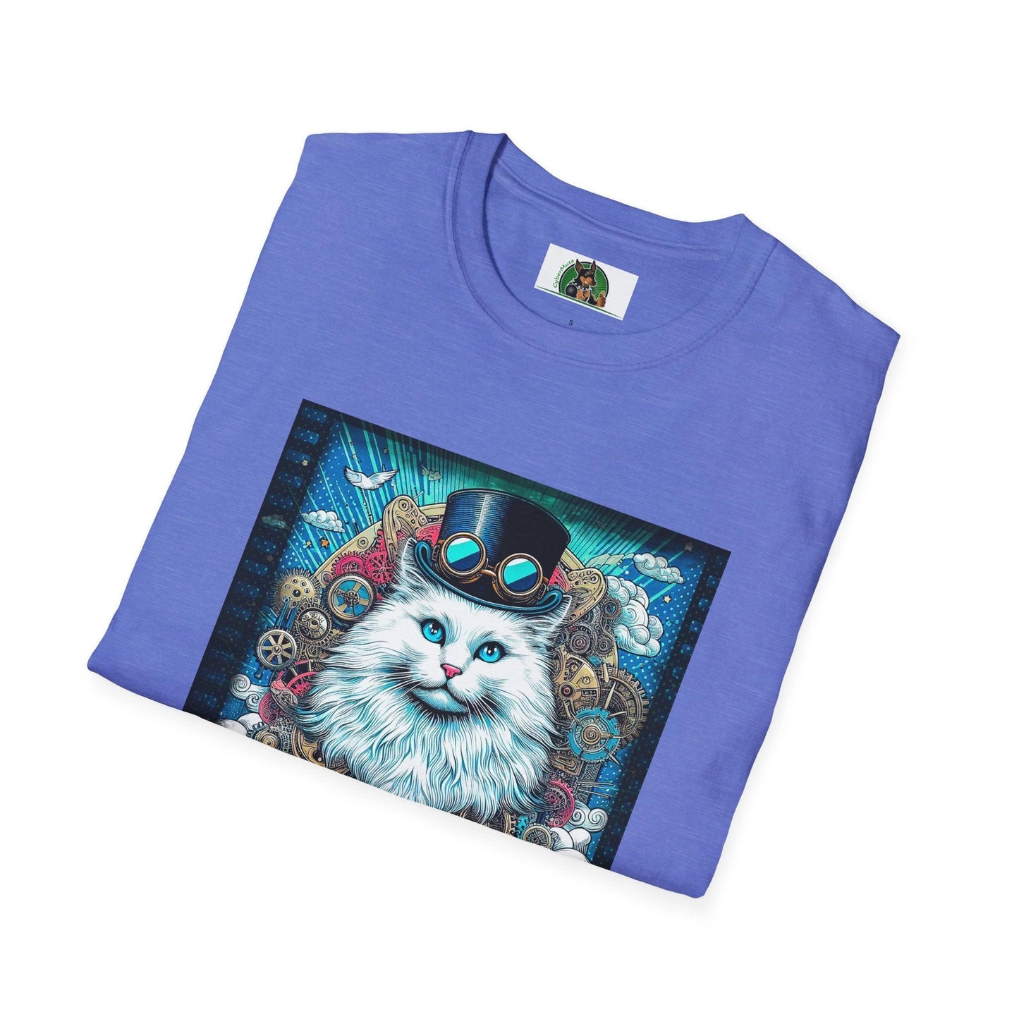 Siberian Cat Steampunk Graphic Tee - Eclectic Art Shirt | CyberMutz