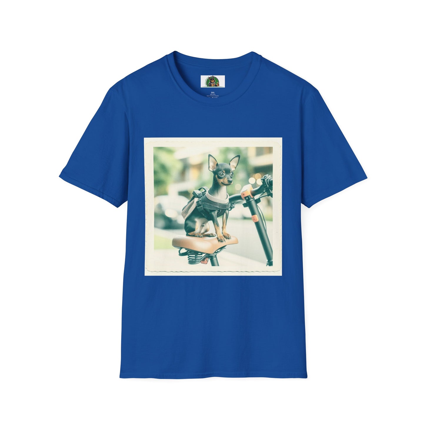 Min Pin T-Shirt scooter riding T-Shirt Printify XS Royal