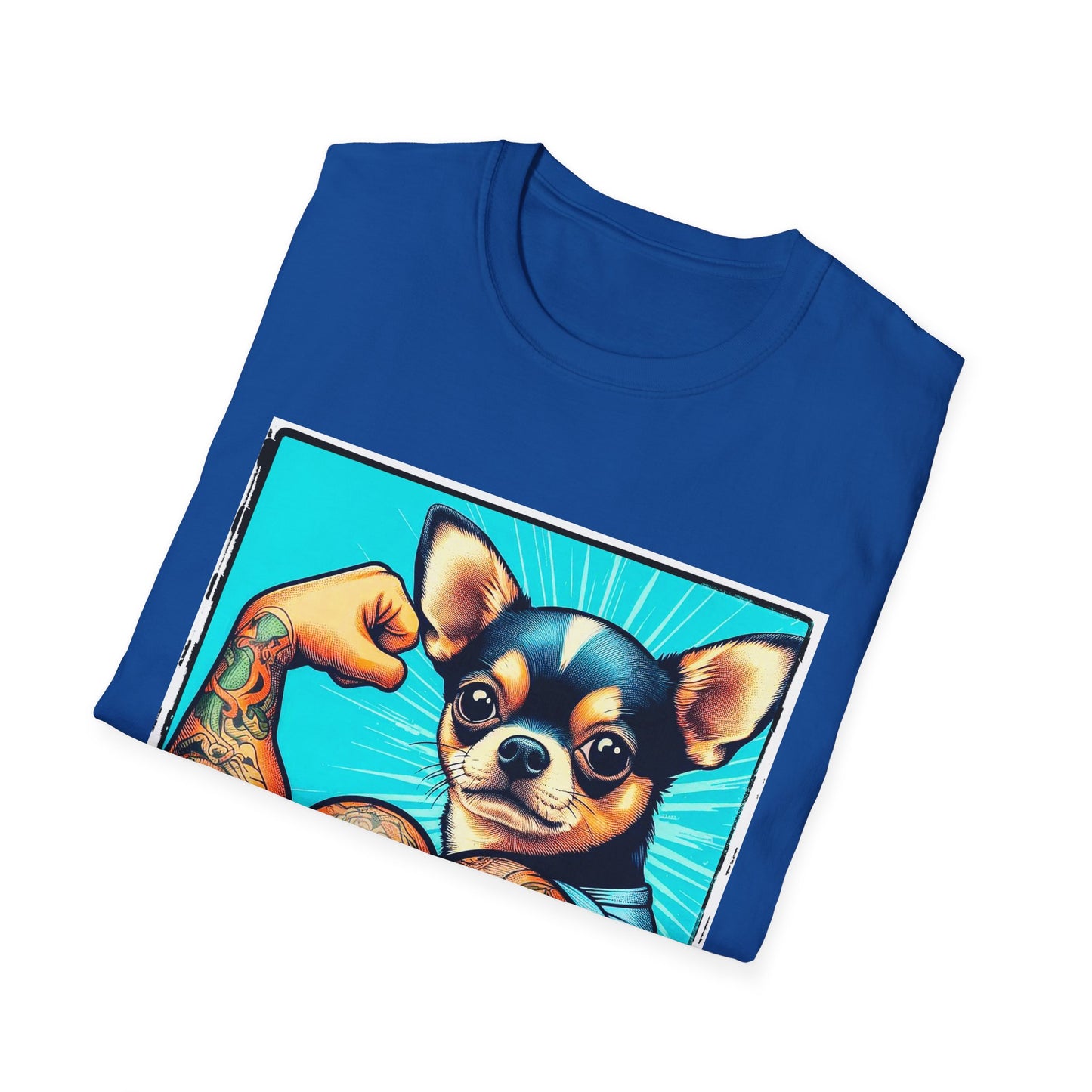 Chihuahua gym rat t shirt T-Shirt Printify
