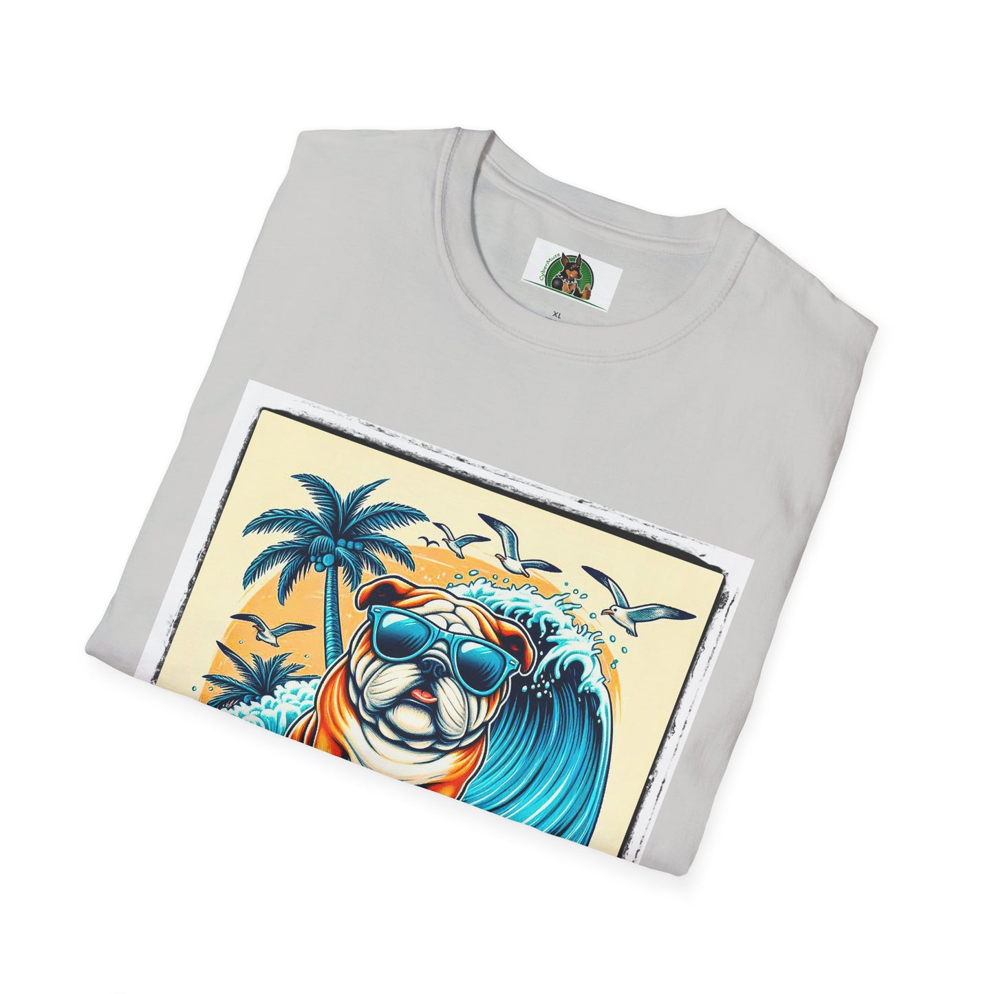 Bulldog Palm Springs t shirt
