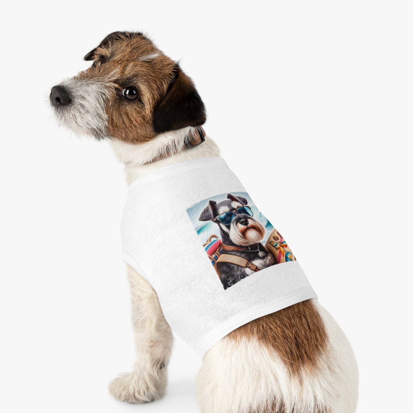Miniature Schnauzer traveling surfer shirt Pets Printify