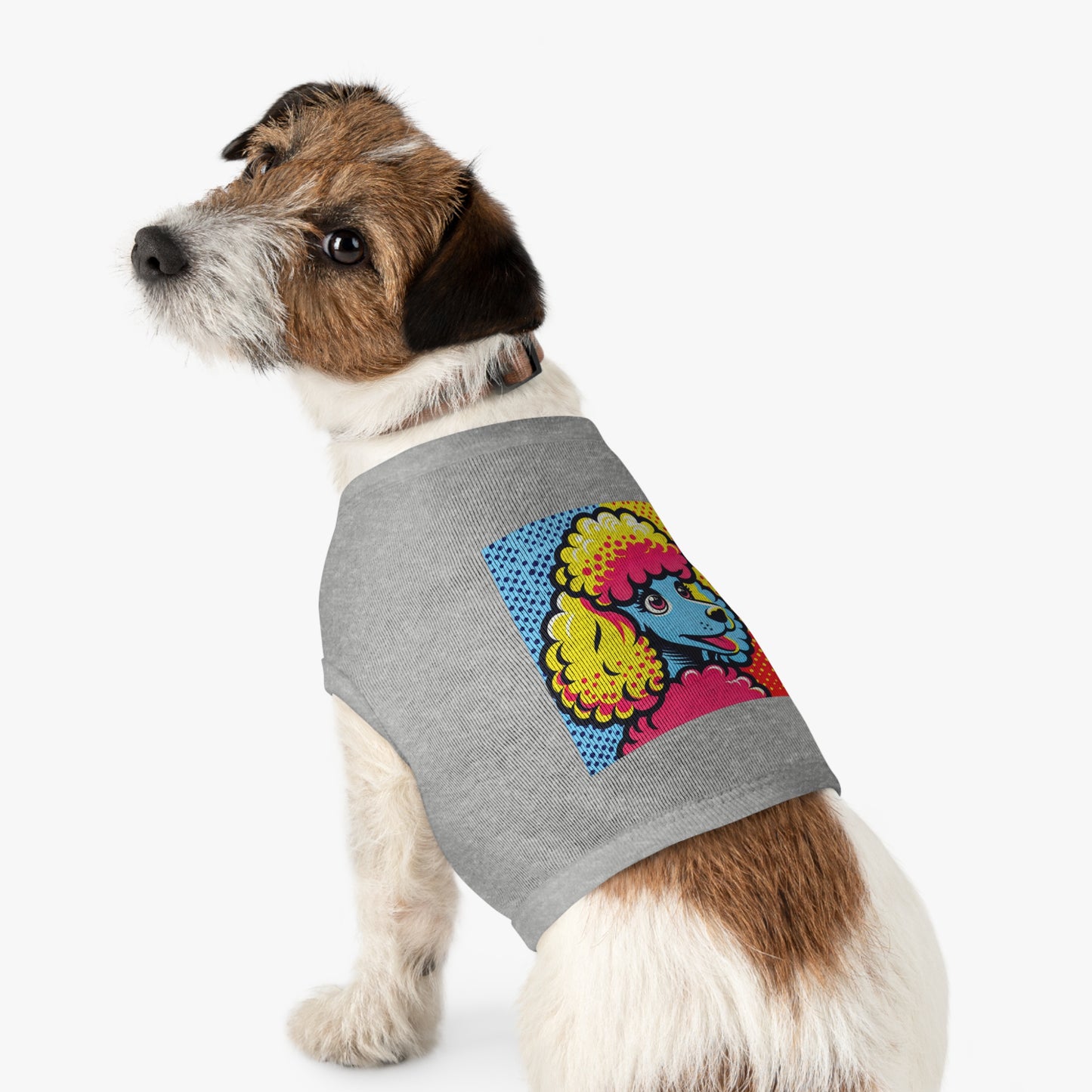 Pet Tank Top Poodle pretty colors Pets Printify