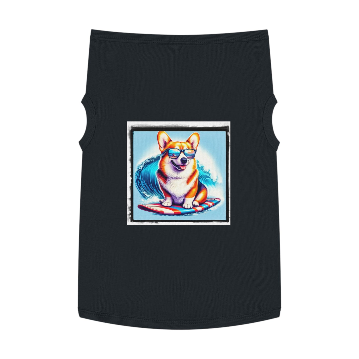 Pembroke Welsh Corgi Hawaiian surfer shirt Pets Printify XL Black