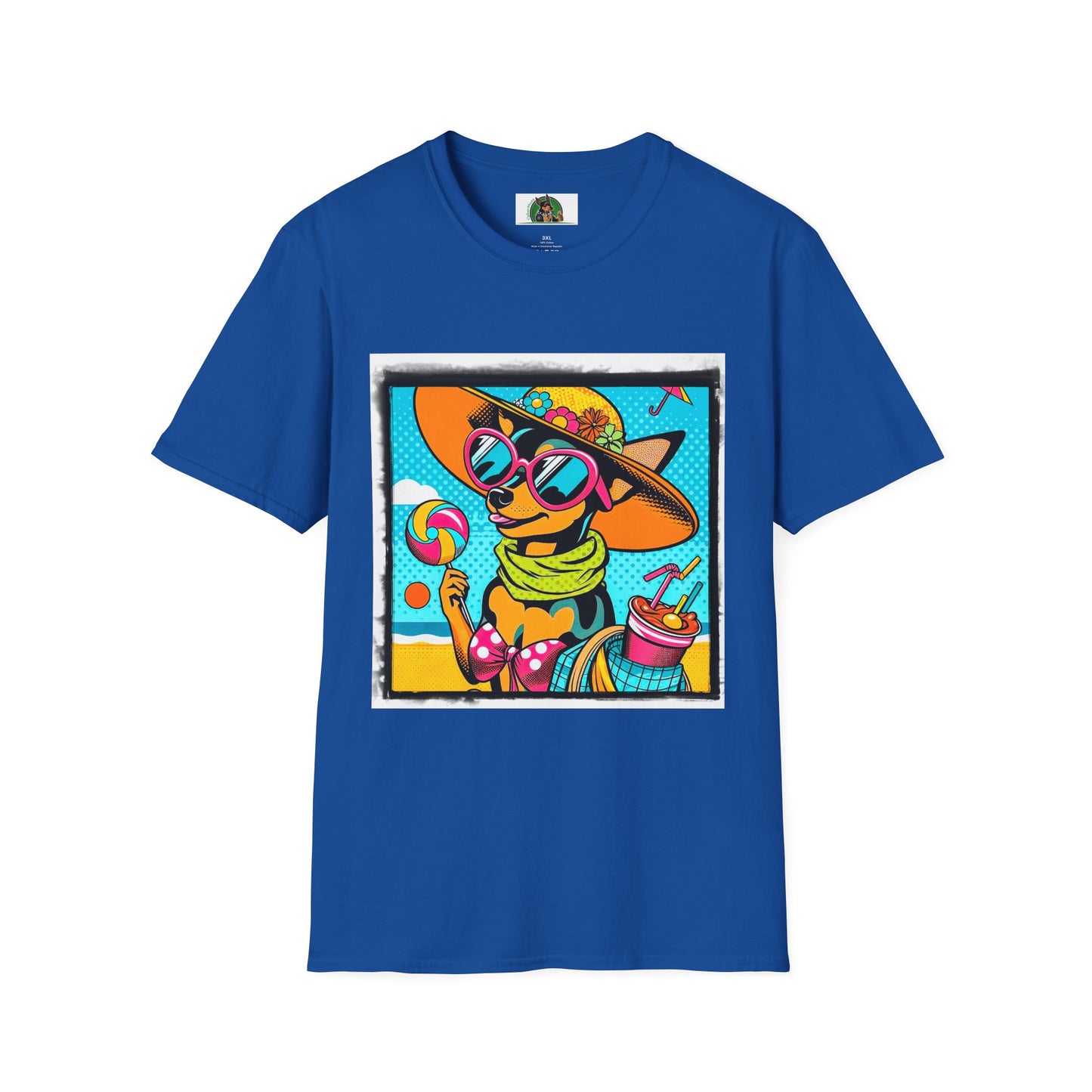 Min Pin T-Shirt beach vacation T-Shirt Printify XS Royal