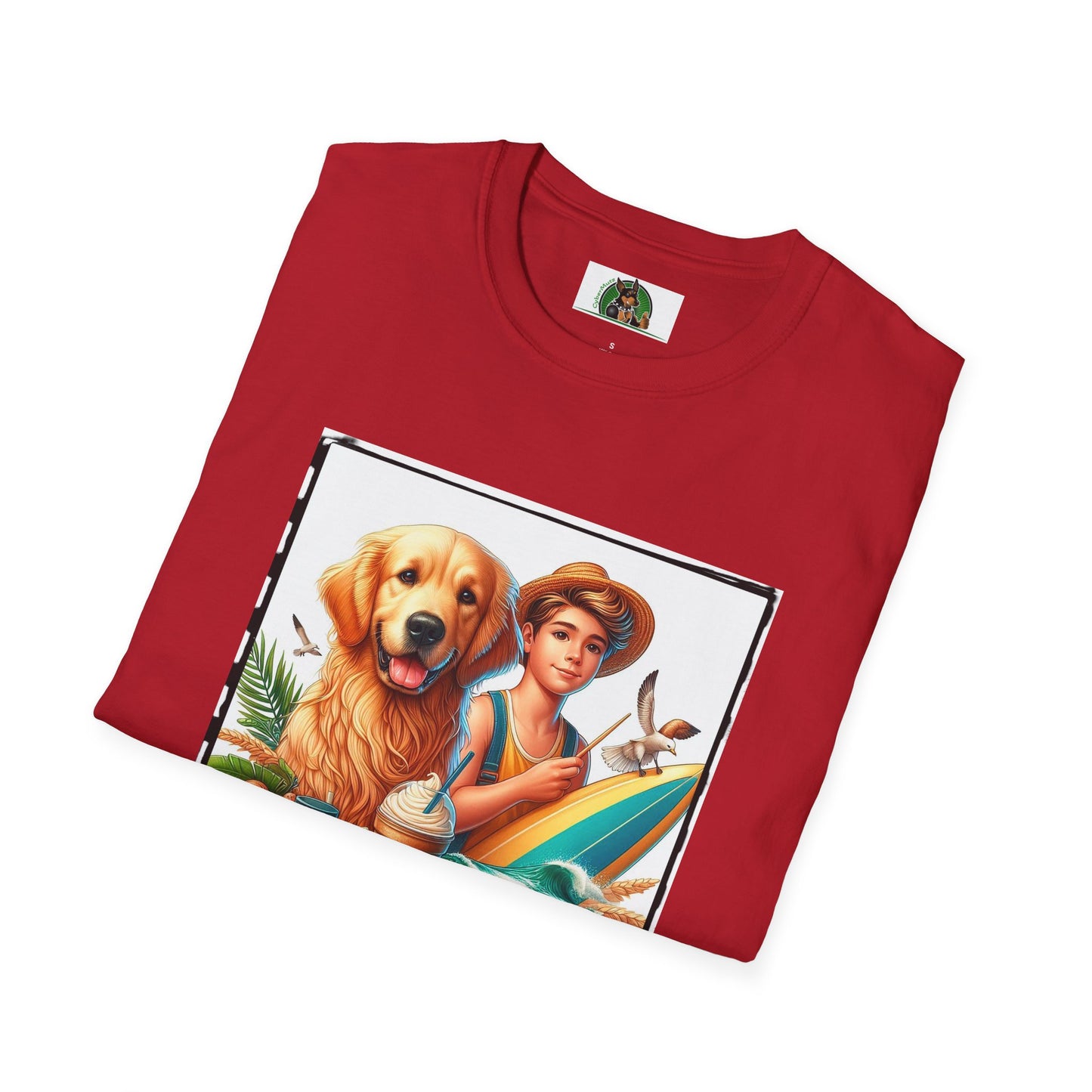 Golden Retriever boy and handsome puppy