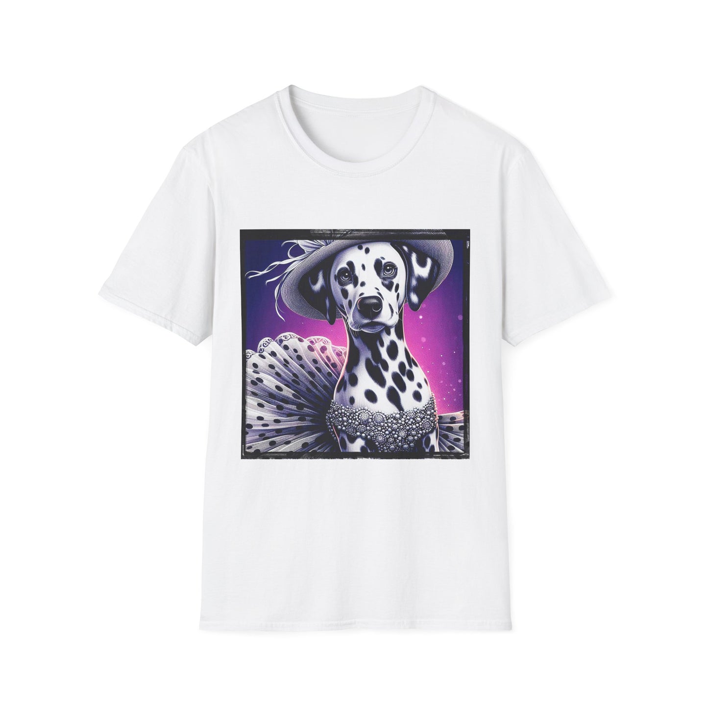 Dalmatian polka dot queen t shirt T-Shirt Printify XS White