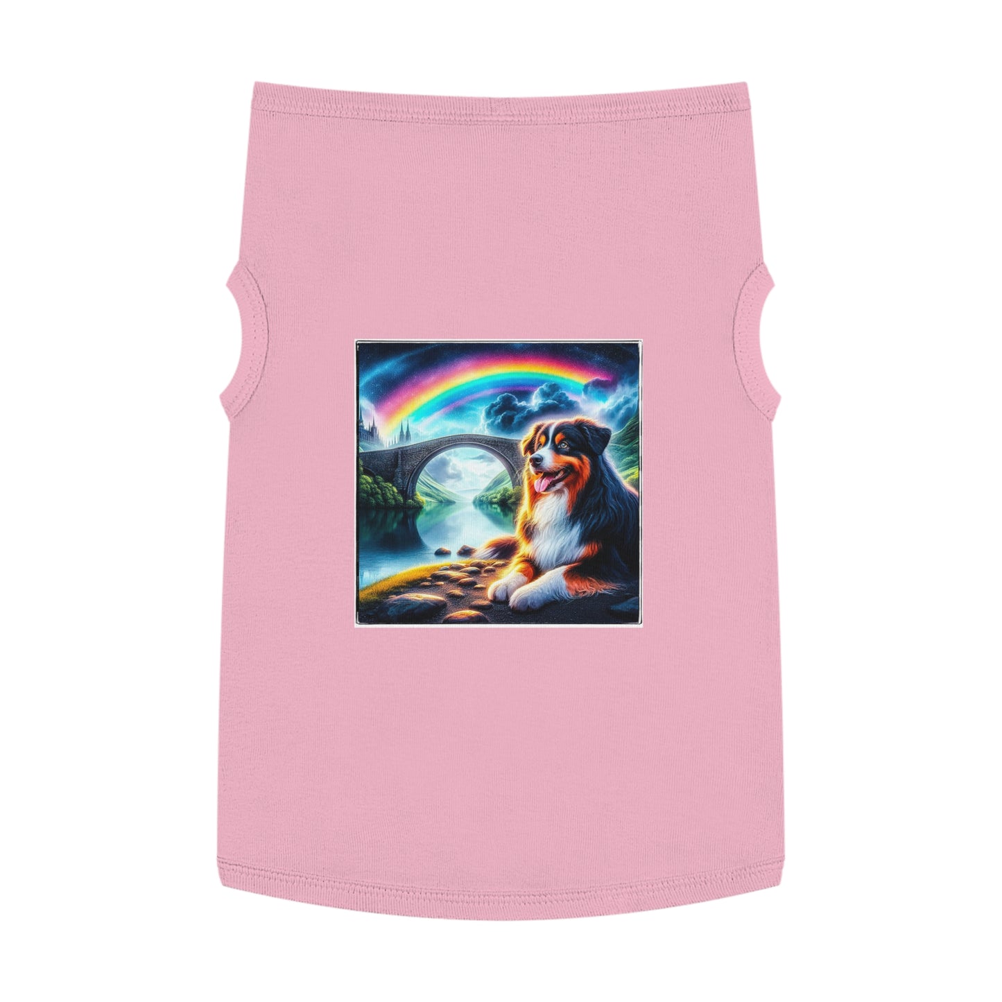 Pet Tank Top Australian Shepherd Pets Printify XL Pink