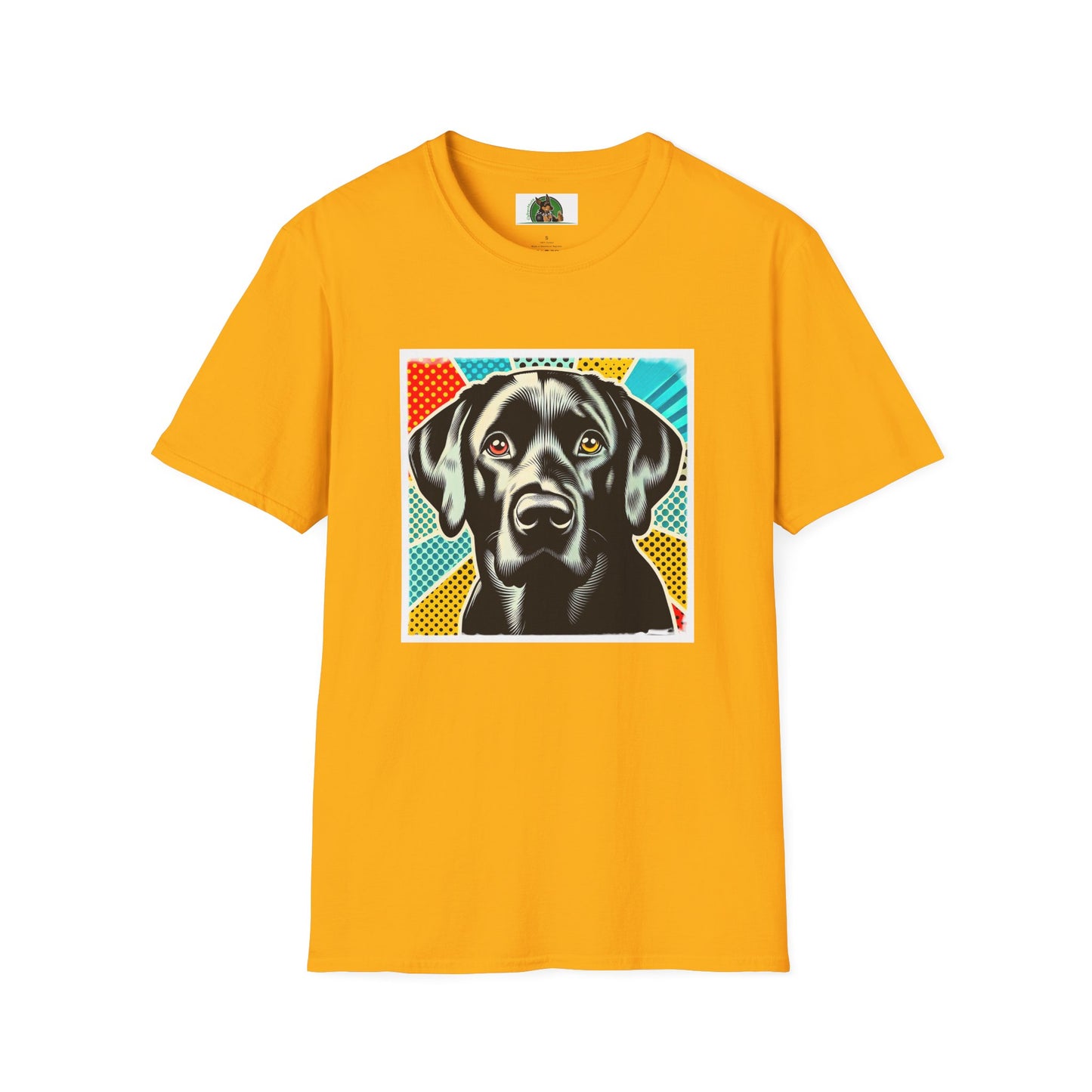 Labrador Retriever black beauty shirt T-Shirt Printify S Gold