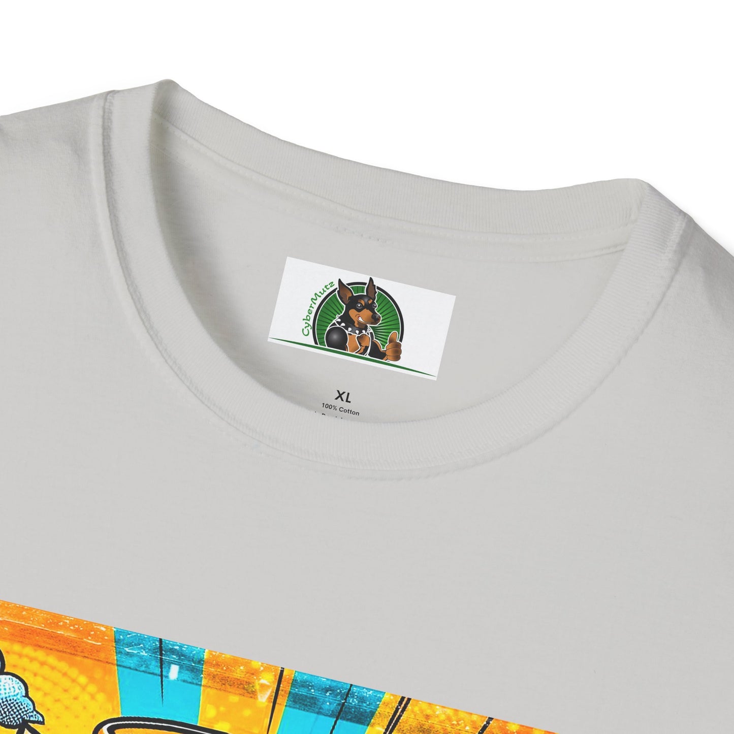 Yorkie pop art clouds shirt