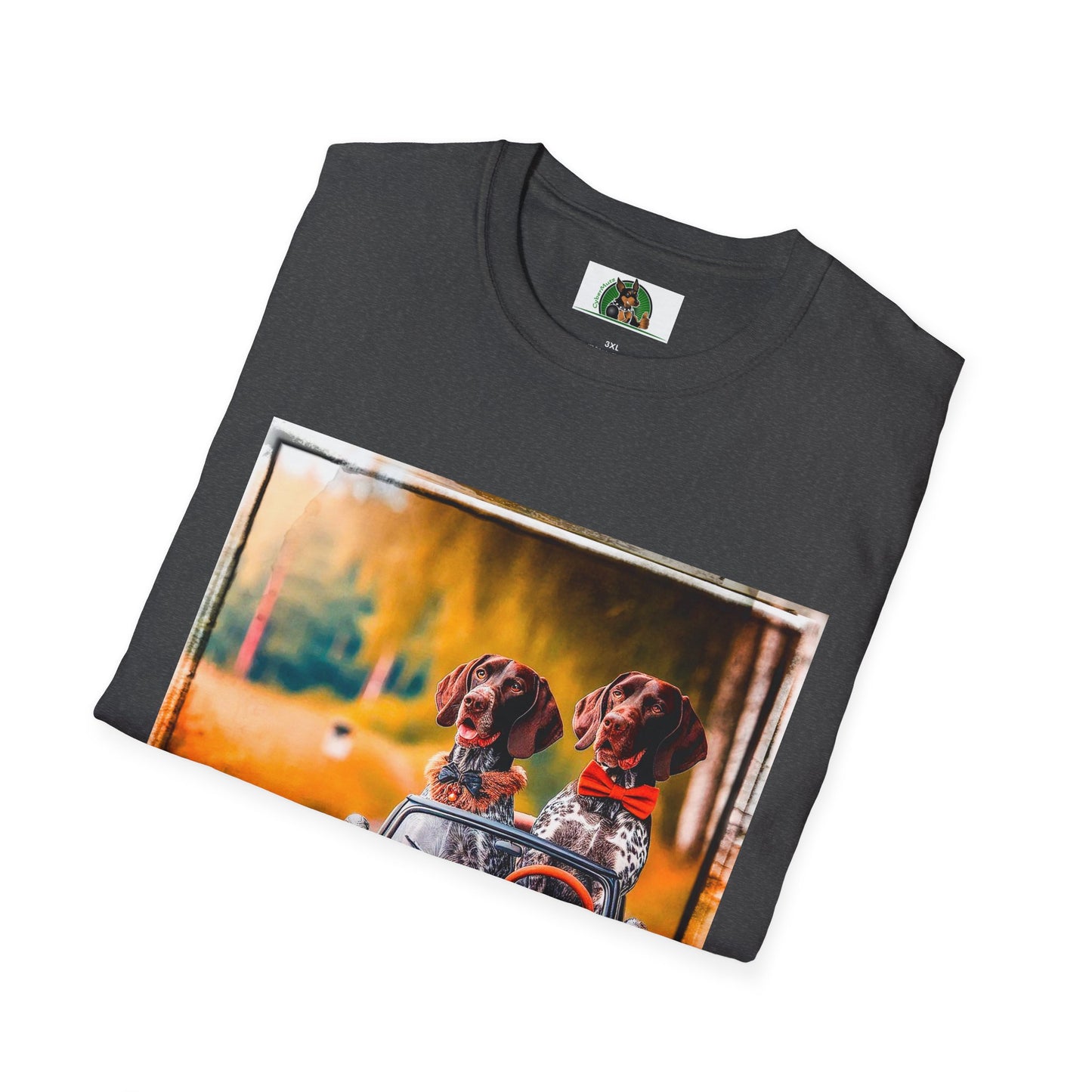 Wacky German Shorthaired Pointer happy friends t shirt T-Shirt Printify