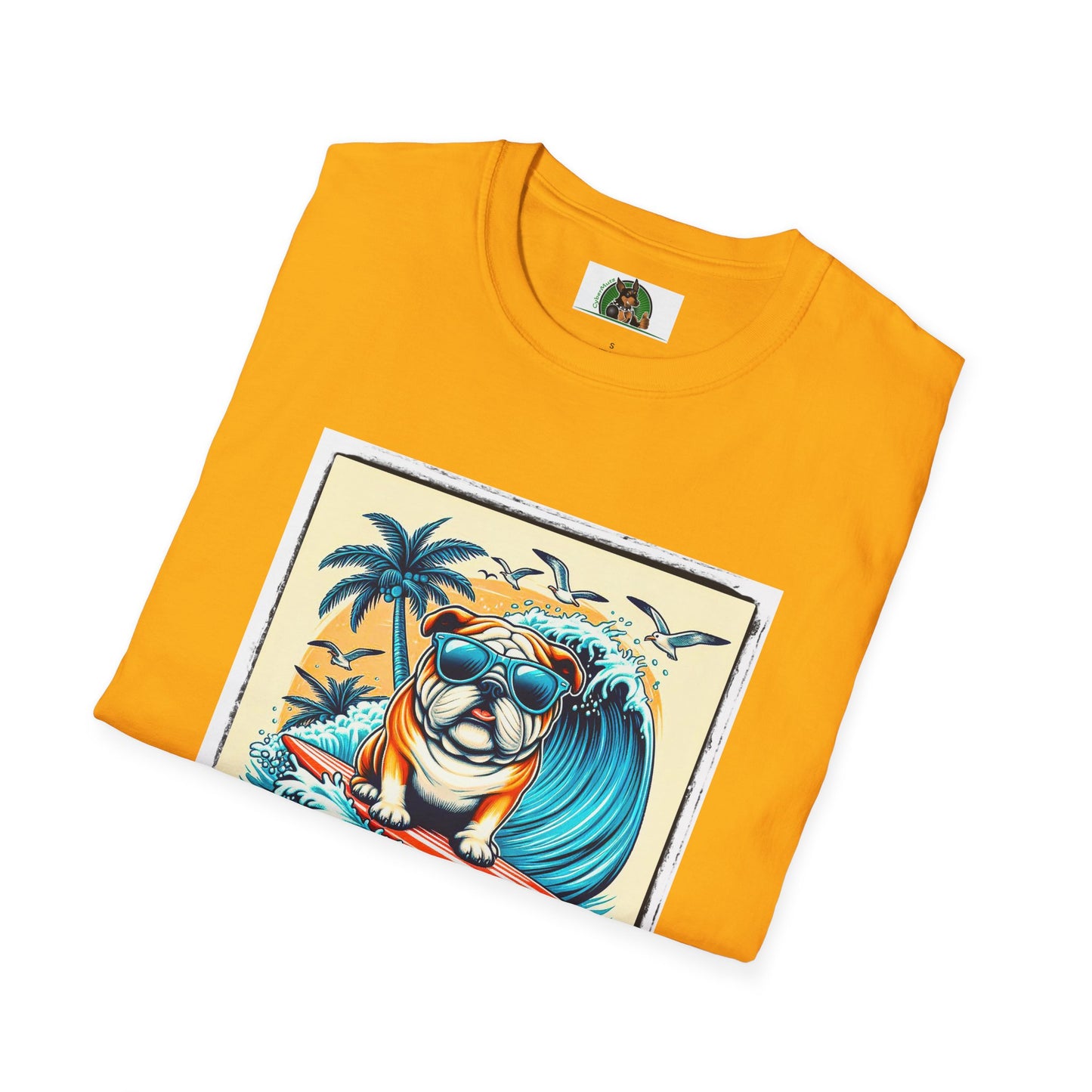 Bulldog Palm Springs t shirt