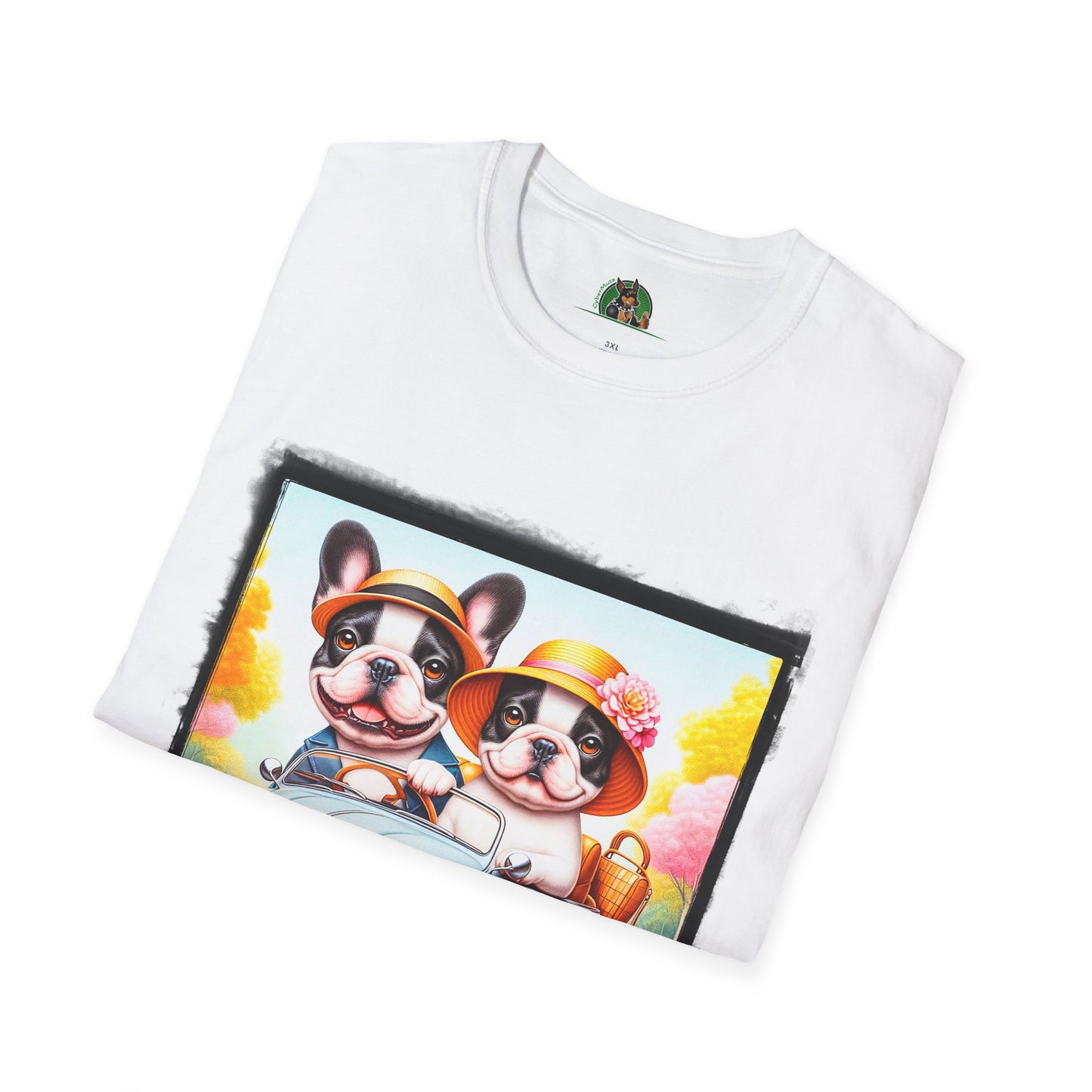 Wacky French Bulldog T-Shirt Printify