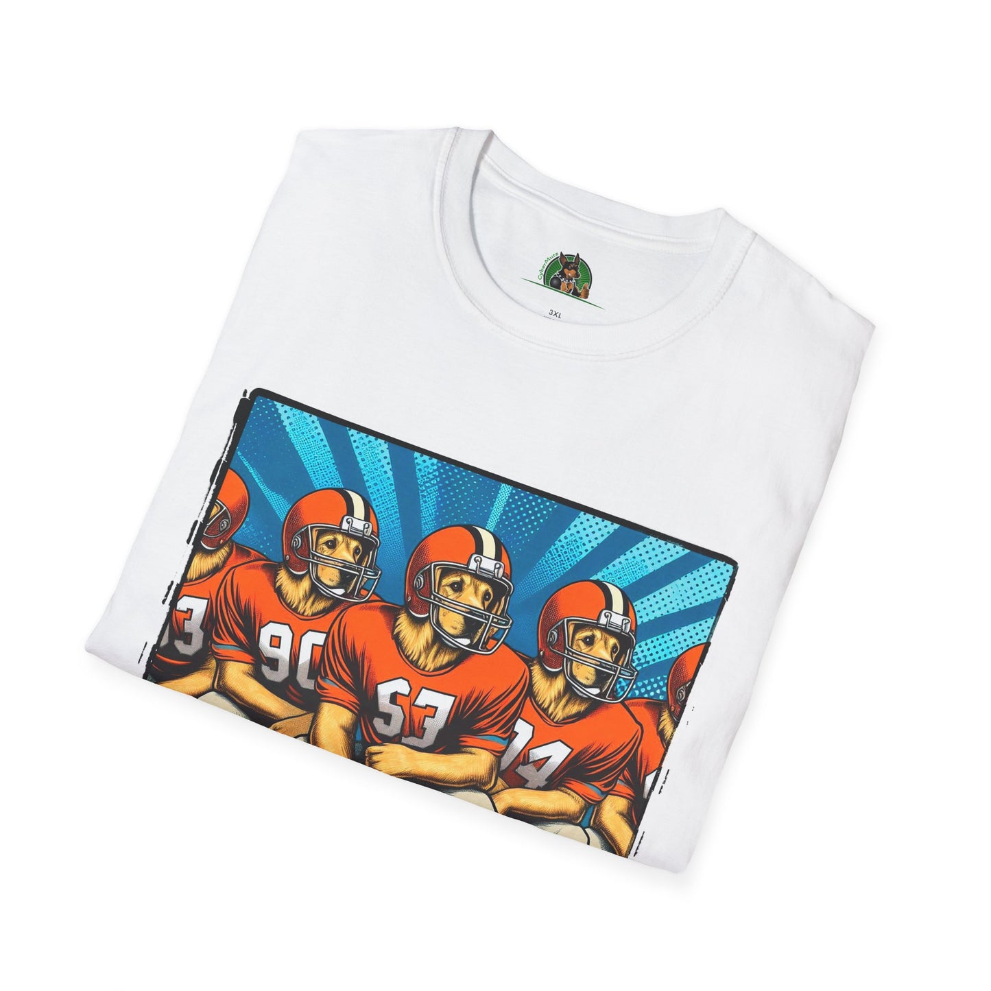 Golden Retriever football sports team shirt T-Shirt Printify