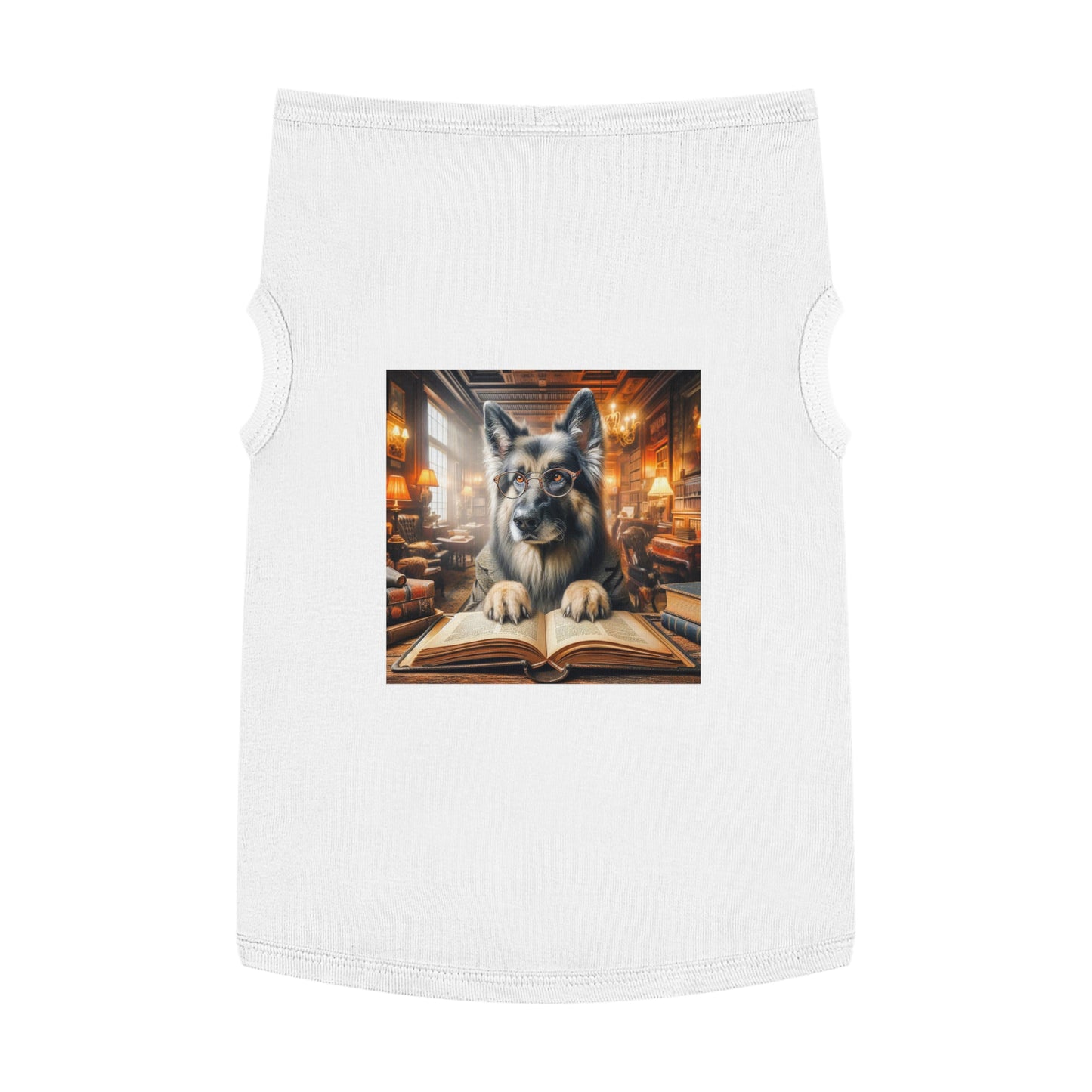 Pet Tank Top German Shepherd Pets Printify XL White