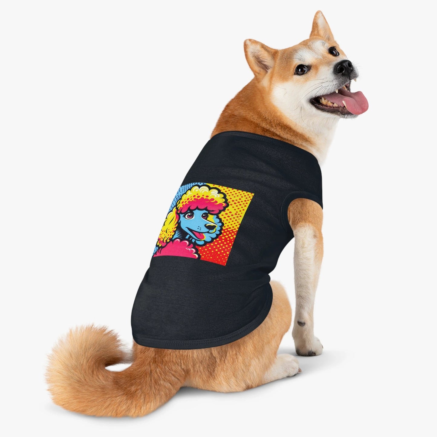 Pet Tank Top Poodle pretty colors by Printify
