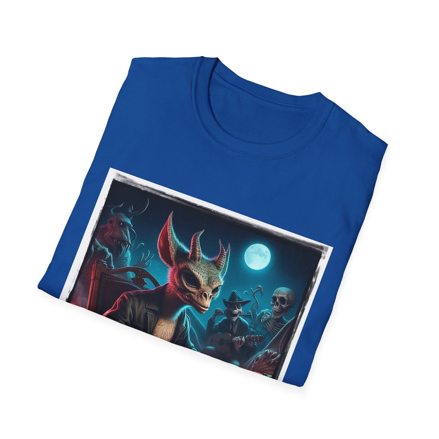 Chupacabra dragon poker playing t shirt T-Shirt Printify