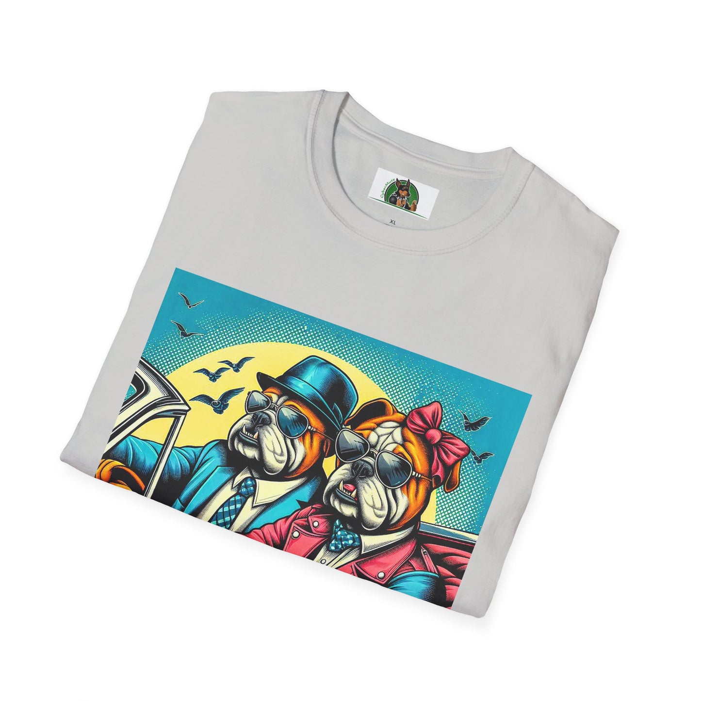 Wacky Bulldog couple t shirt