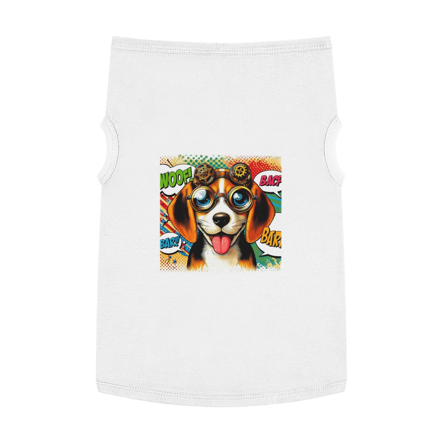 Pet Tank Top Wacky Beagle Pop Art Dog Pets Printify