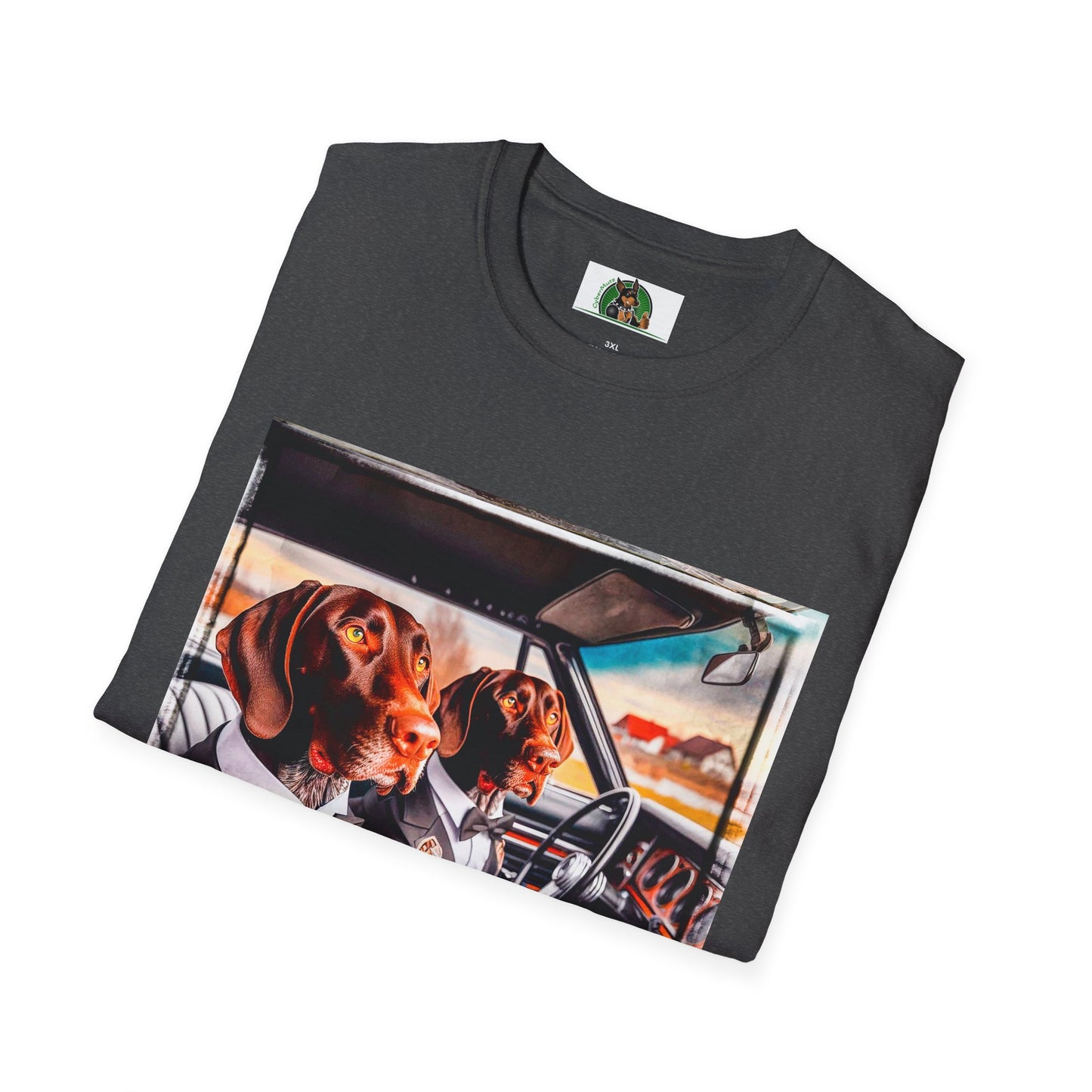 Wacky German Shorthaired Pointer party fun t shirt T-Shirt Printify