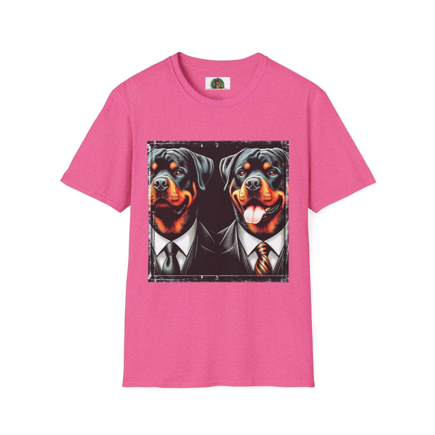 Rottweiler two suits shirt T-Shirt Printify S Heather Heliconia