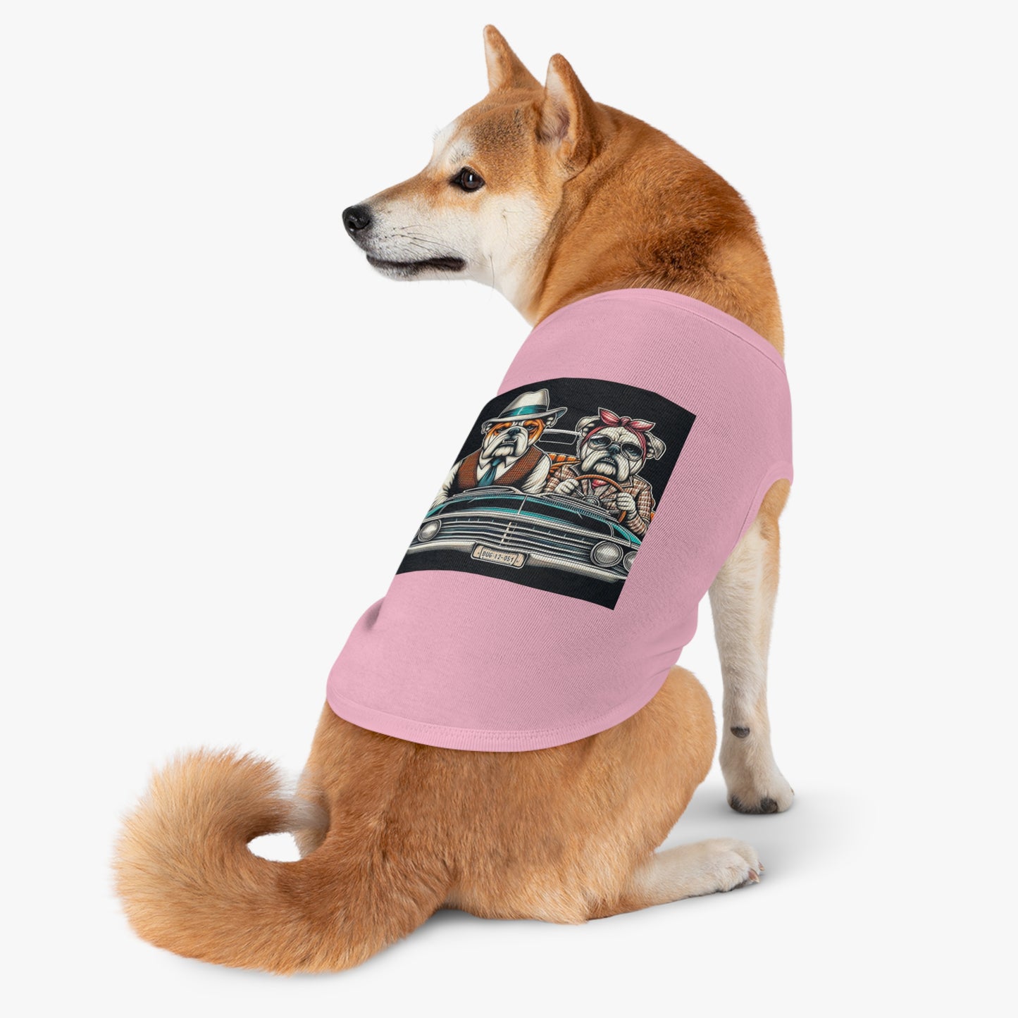 Wacky Pet Tank Top Bulldog old couple t shirt