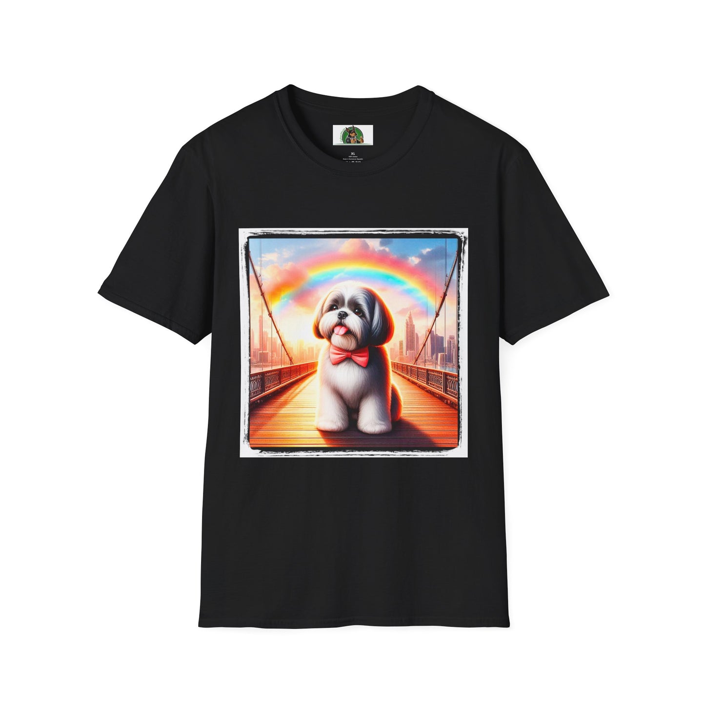 Shih Tzu rainbow shirt T-Shirt Printify XS Black