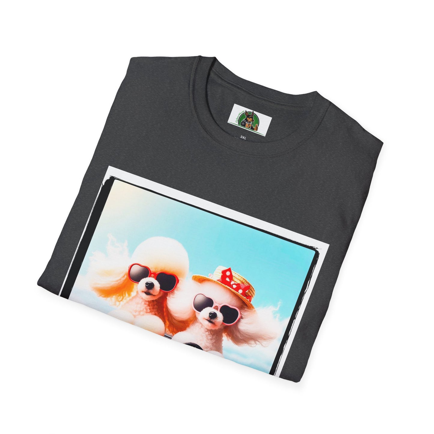 Wacky Poodle driving fun shirt T-Shirt Printify