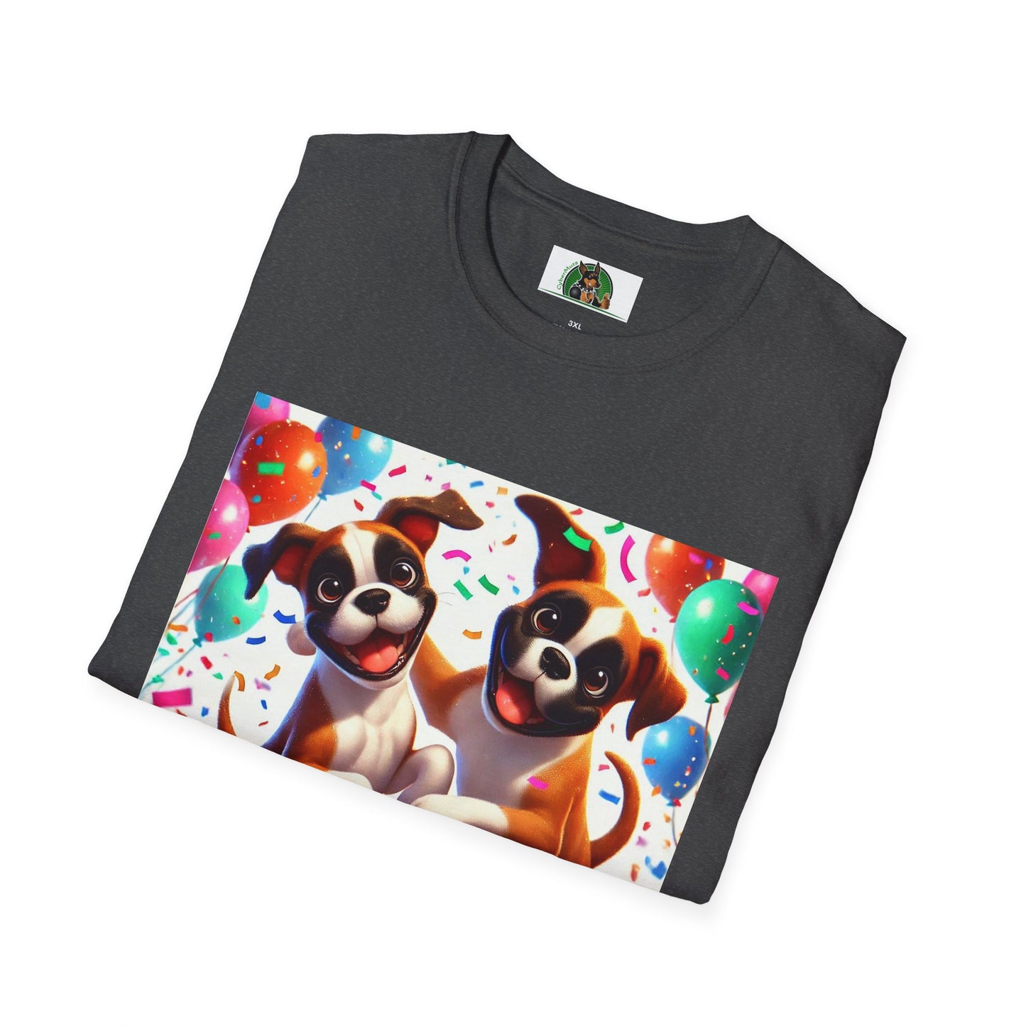 Boxer Dancing Dog T-Shirt - Fun and Playful Unisex Tee T-Shirt Printify